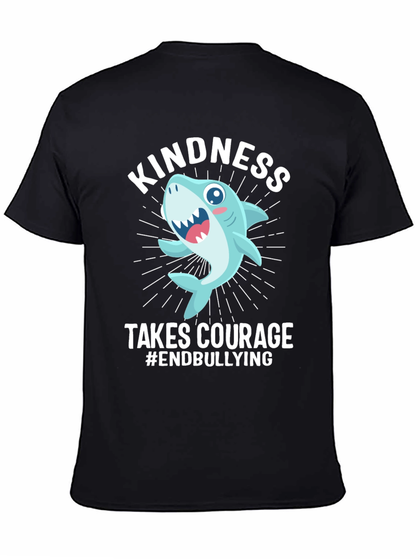 Kindness Takes Courage Anti-Bullying Shark T-Shirt