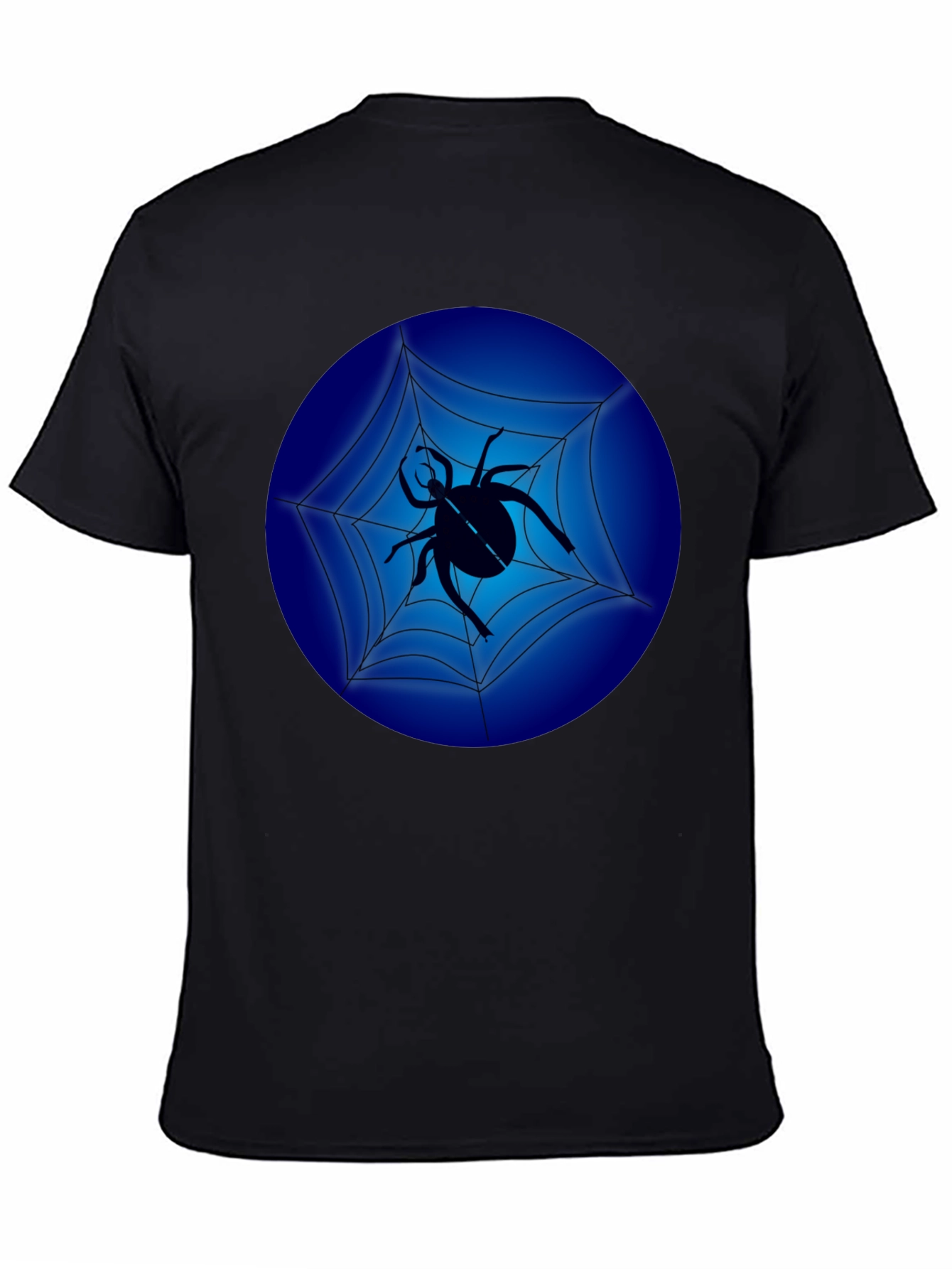 Spider Web Graphic Black T-Shirt