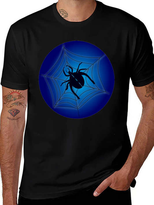 Spider Web Graphic Black T-Shirt