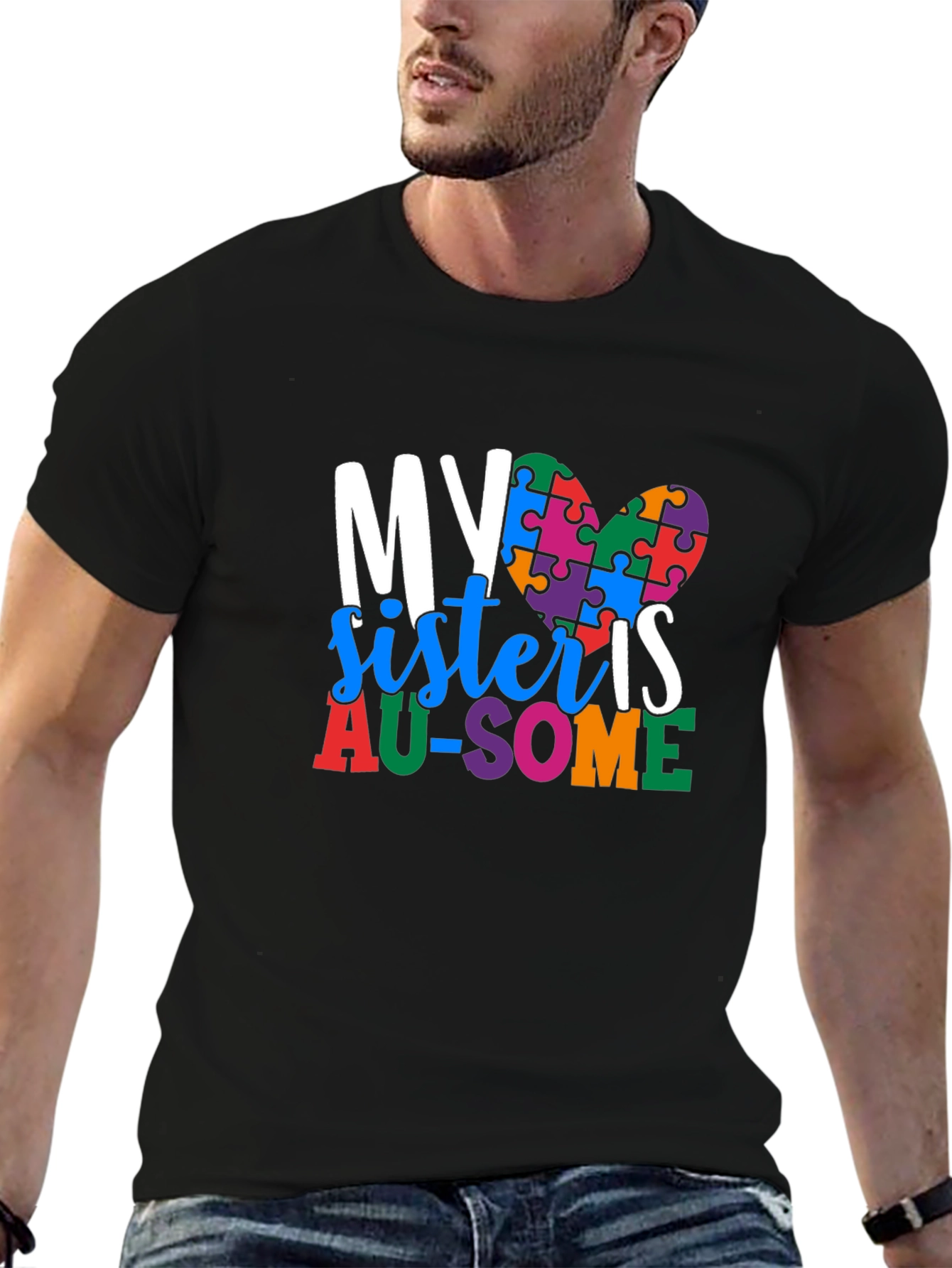 My Sister Is AU-SOME Autism Awareness T-Shirt