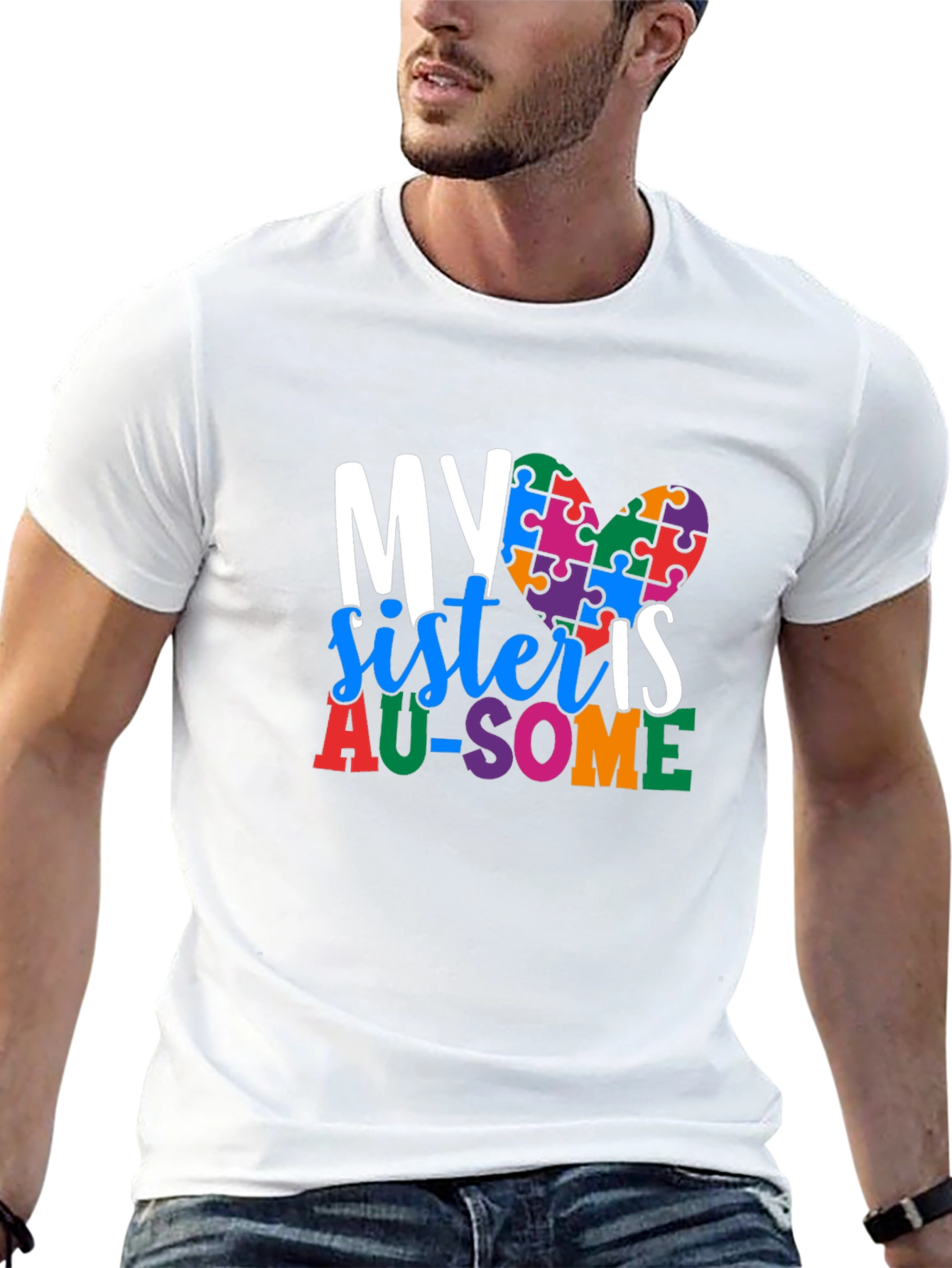 My Sister Is AU-SOME Autism Awareness T-Shirt