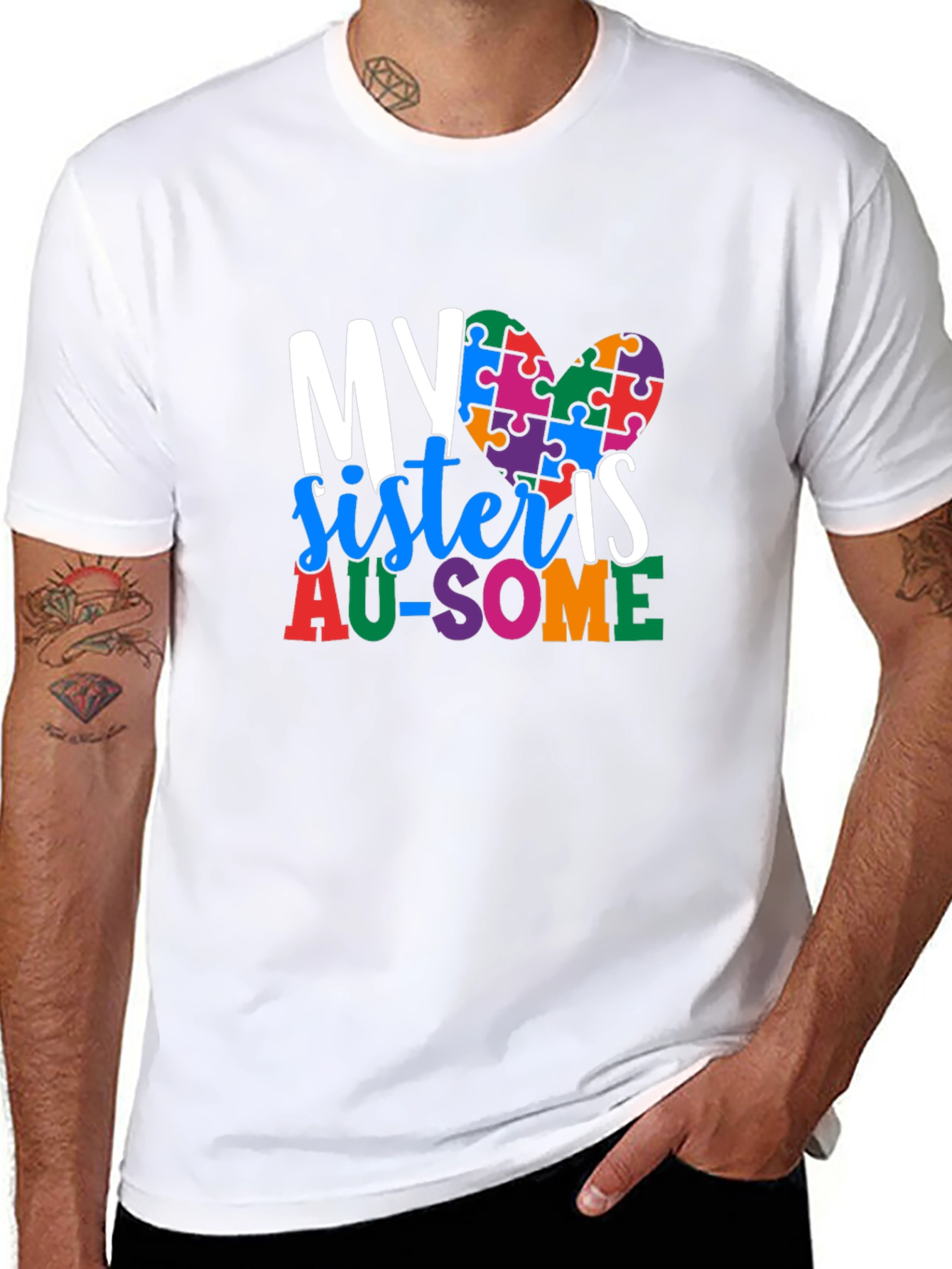 My Sister Is AU-SOME Autism Awareness T-Shirt