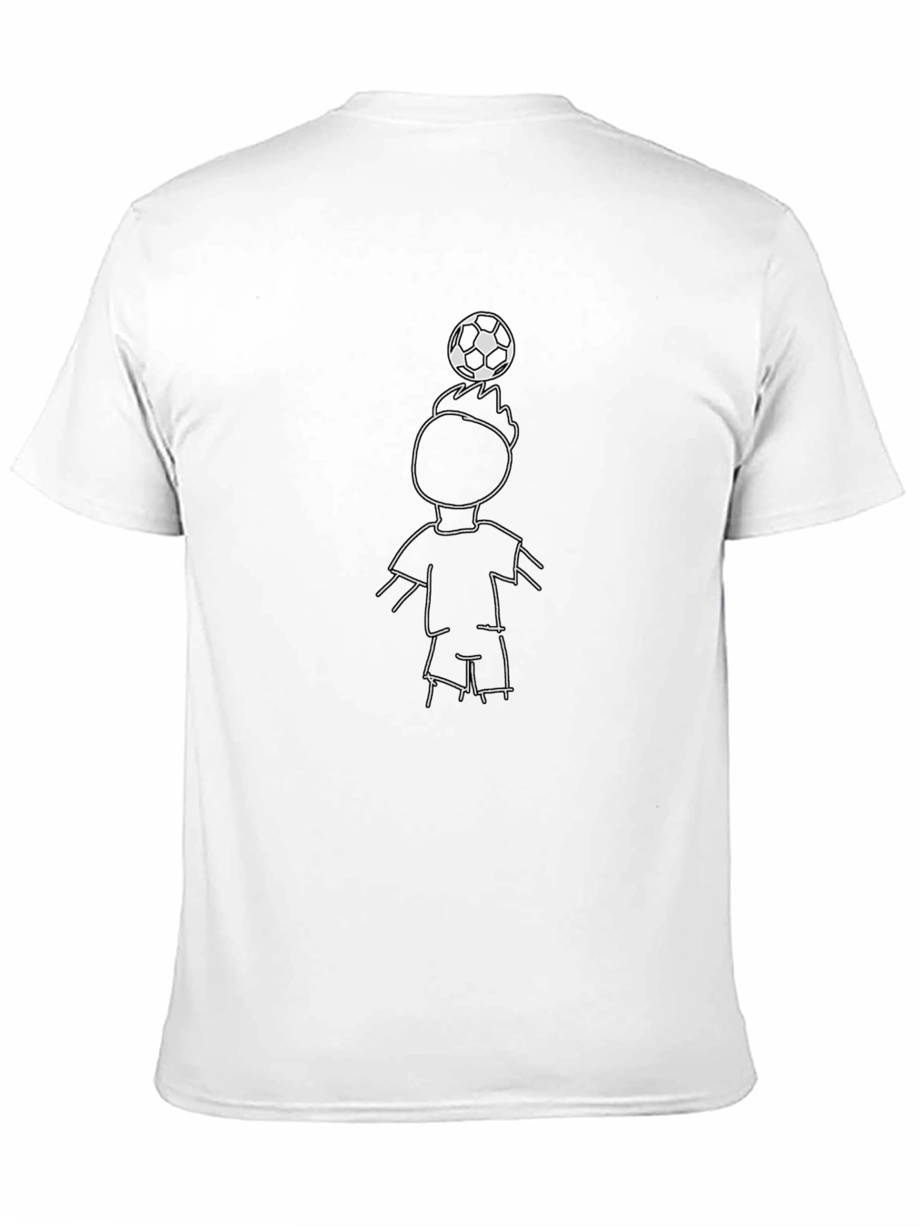 Soccer Boy Graphic Tee - Casual Black T-Shirt