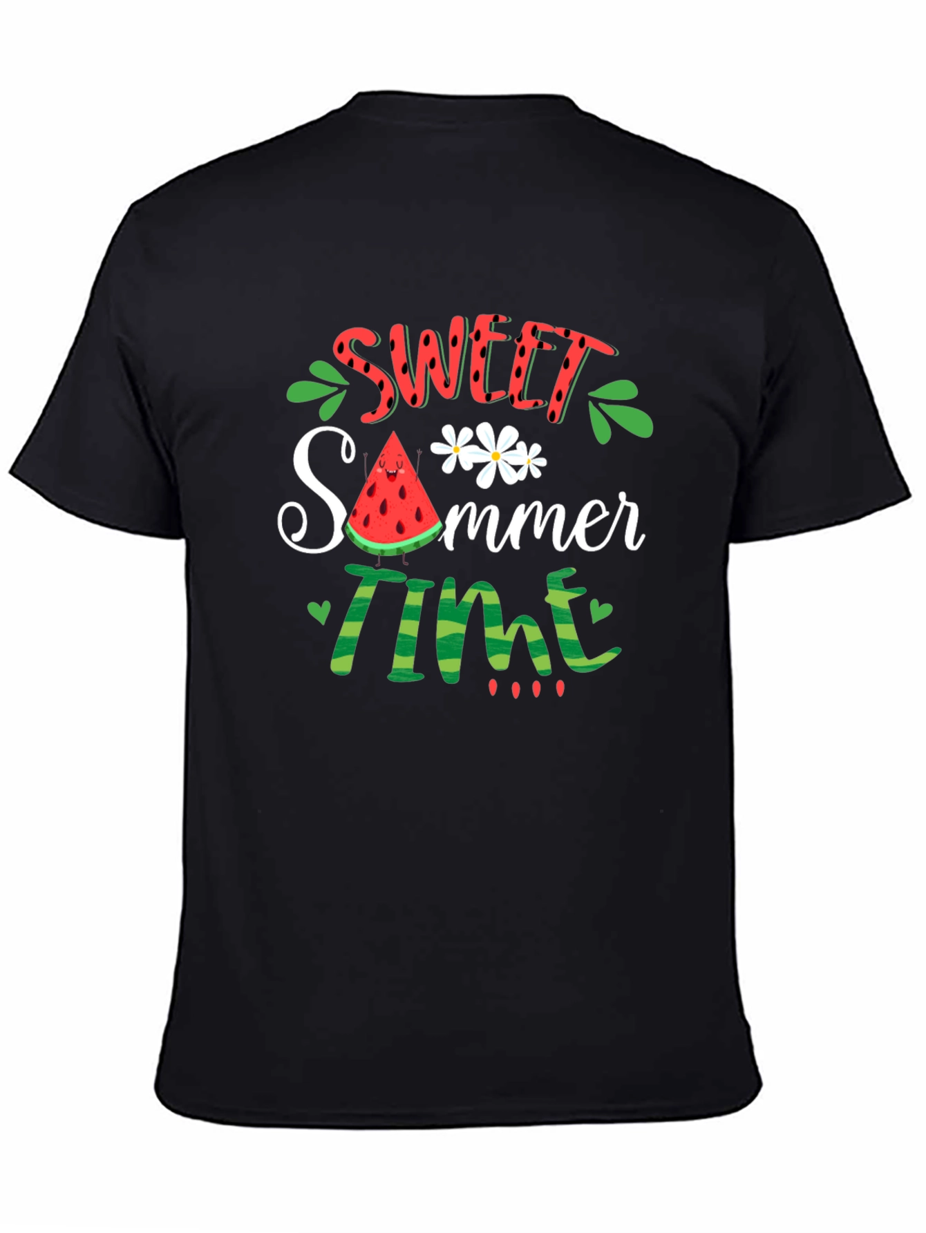 Sweet Summer Time Graphic Tee - Black