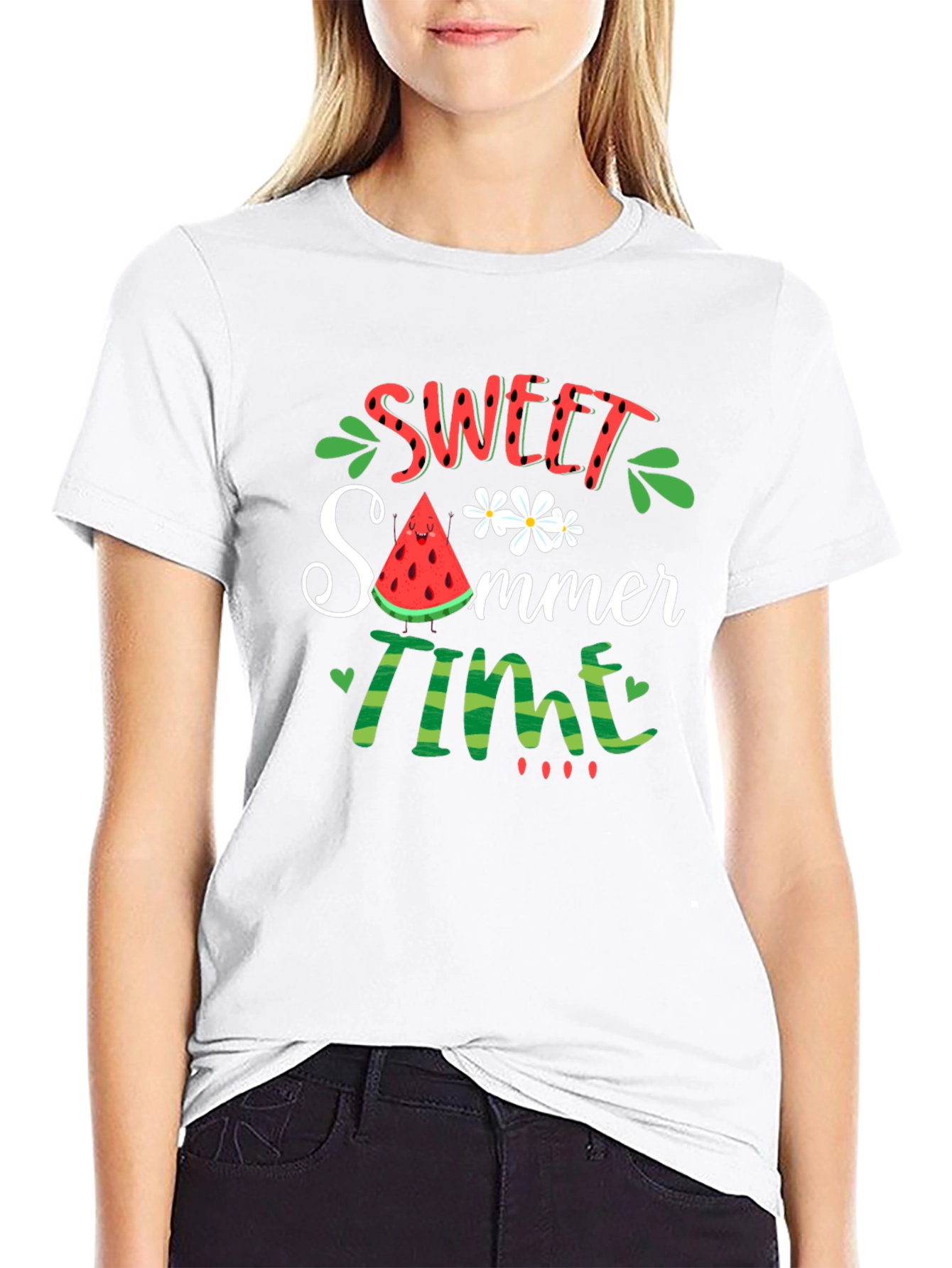 Sweet Summer Time Graphic Tee - Black