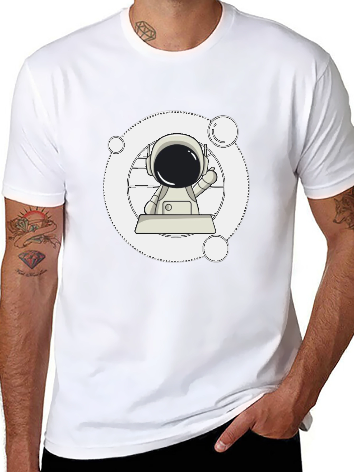 Astronaut Graphic T-Shirt - Space Adventure Tee