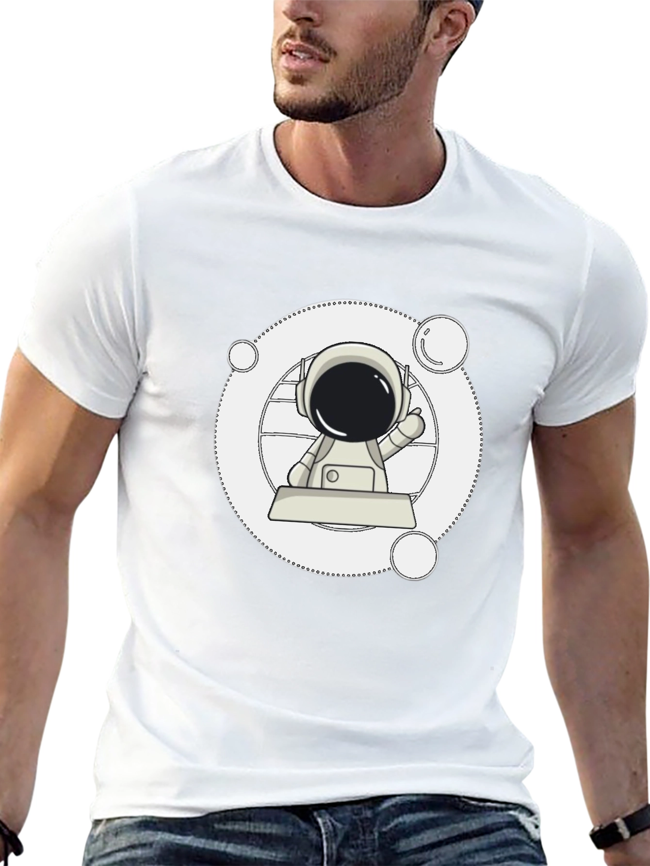 Astronaut Graphic T-Shirt - Space Adventure Tee