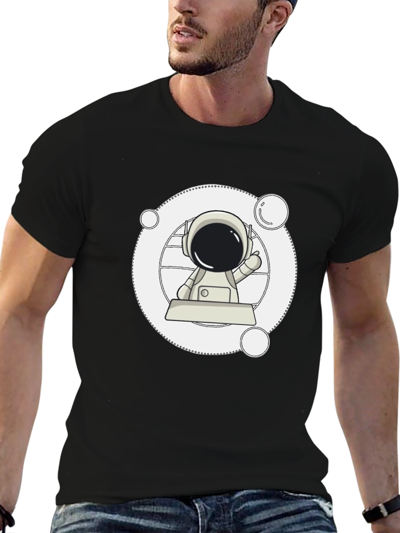 Astronaut Graphic T-Shirt - Space Adventure Tee