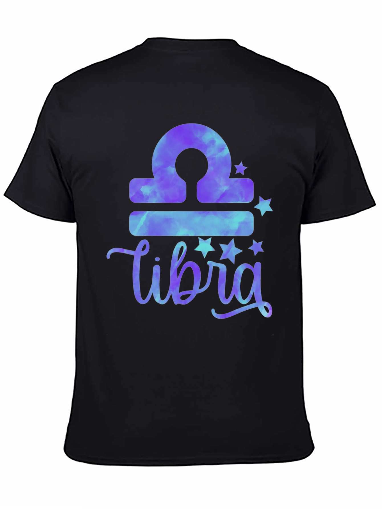 Libra Zodiac Tie-Dye T-Shirt