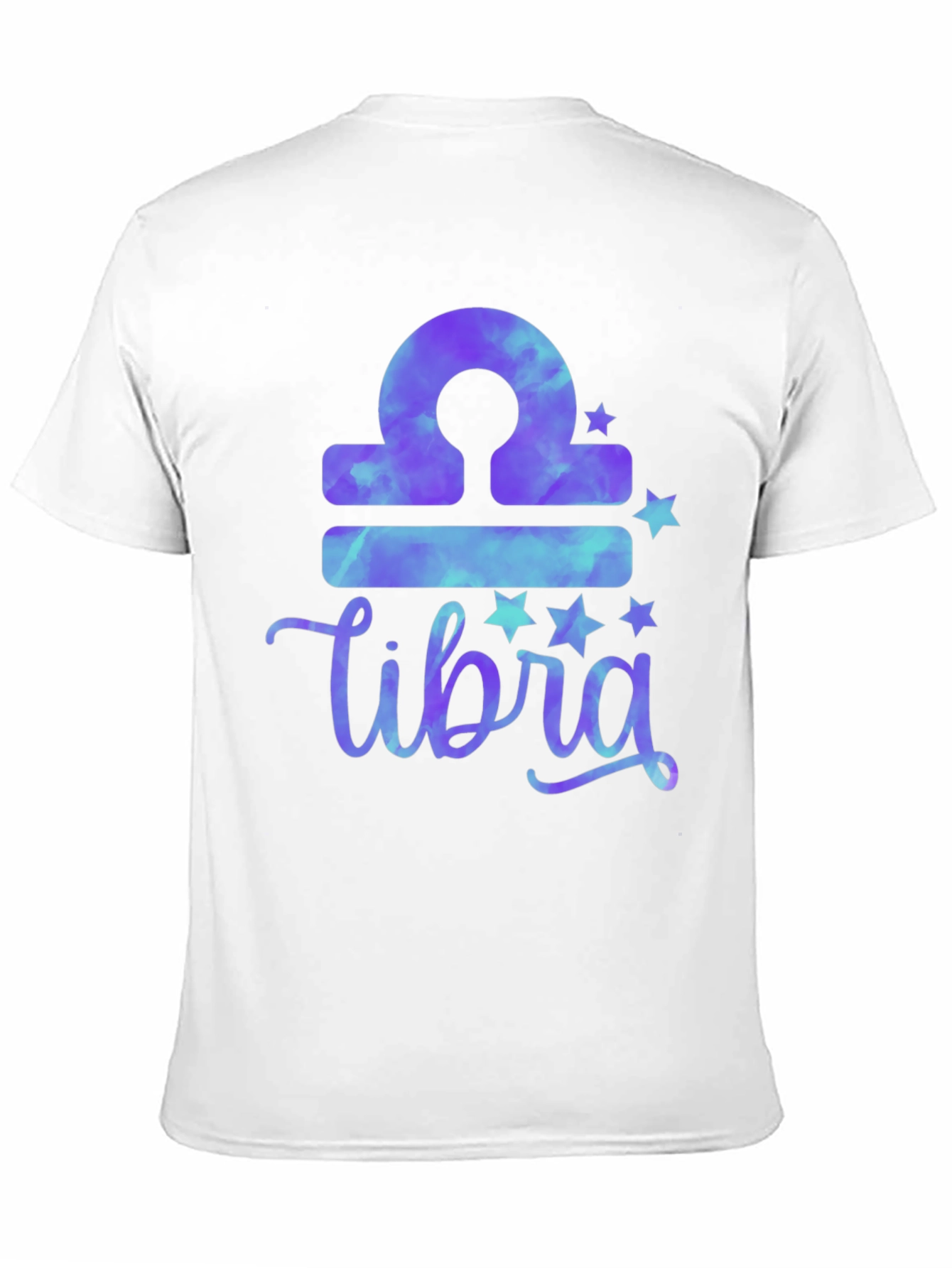 Libra Zodiac Tie-Dye T-Shirt