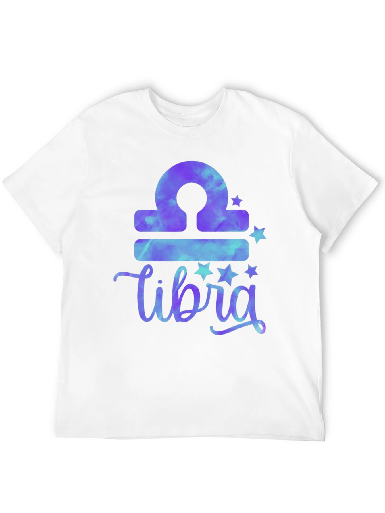 Libra Zodiac Tie-Dye T-Shirt