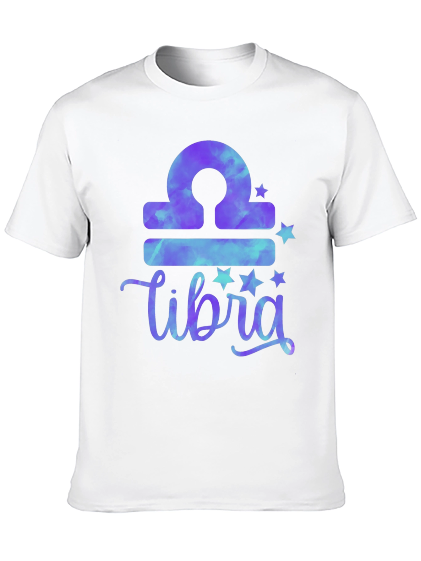 Libra Zodiac Tie-Dye T-Shirt