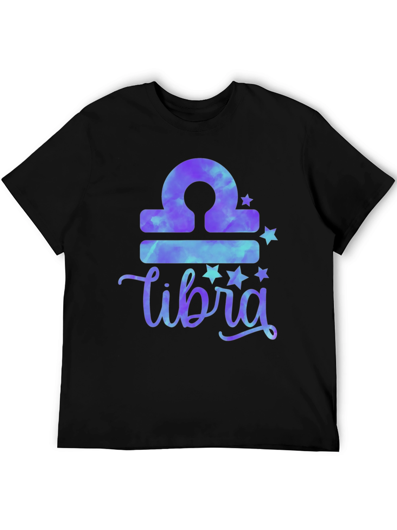 Libra Zodiac Tie-Dye T-Shirt