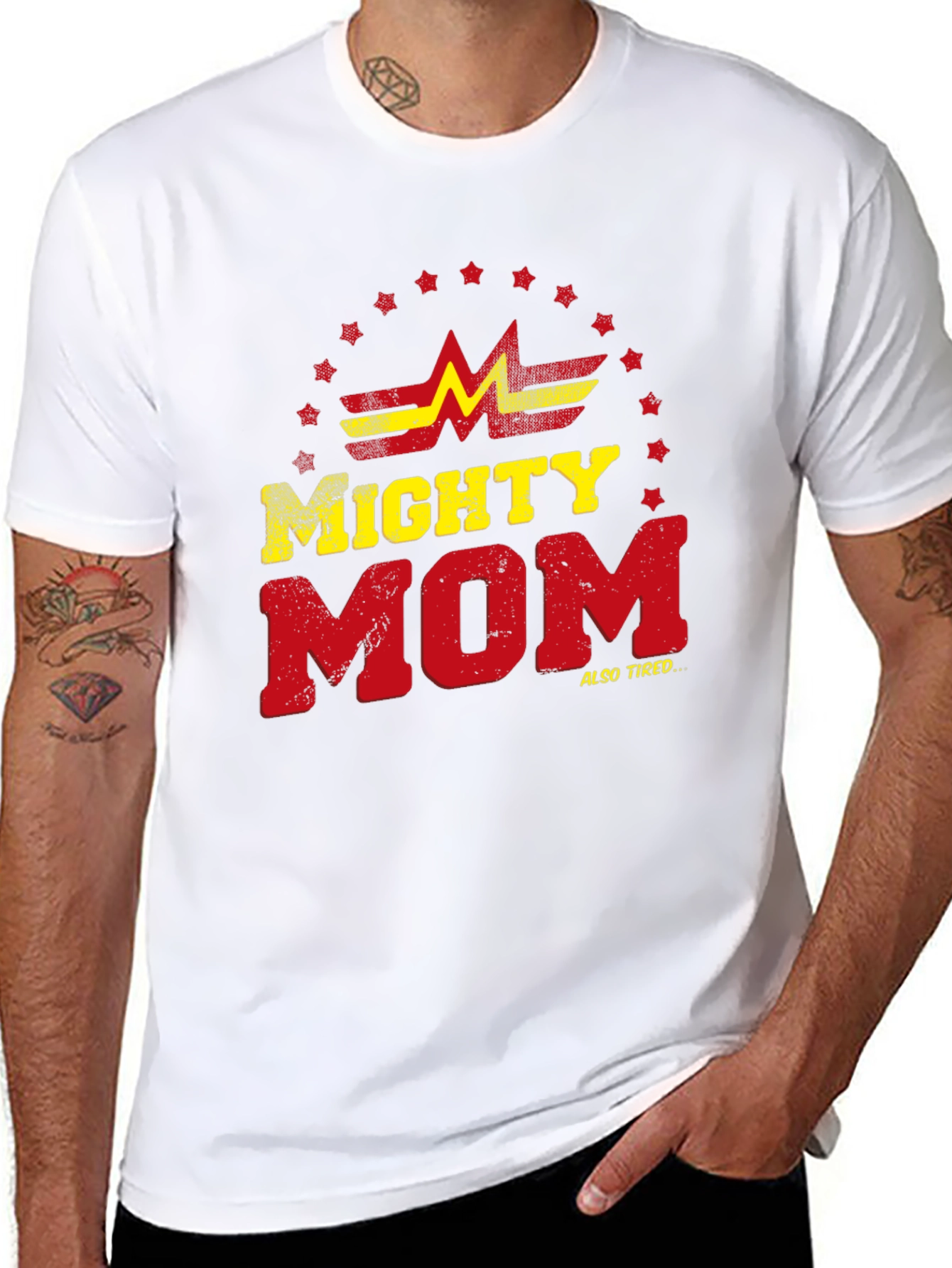 Mighty Mom T-Shirt - Super Mom Graphic Tee