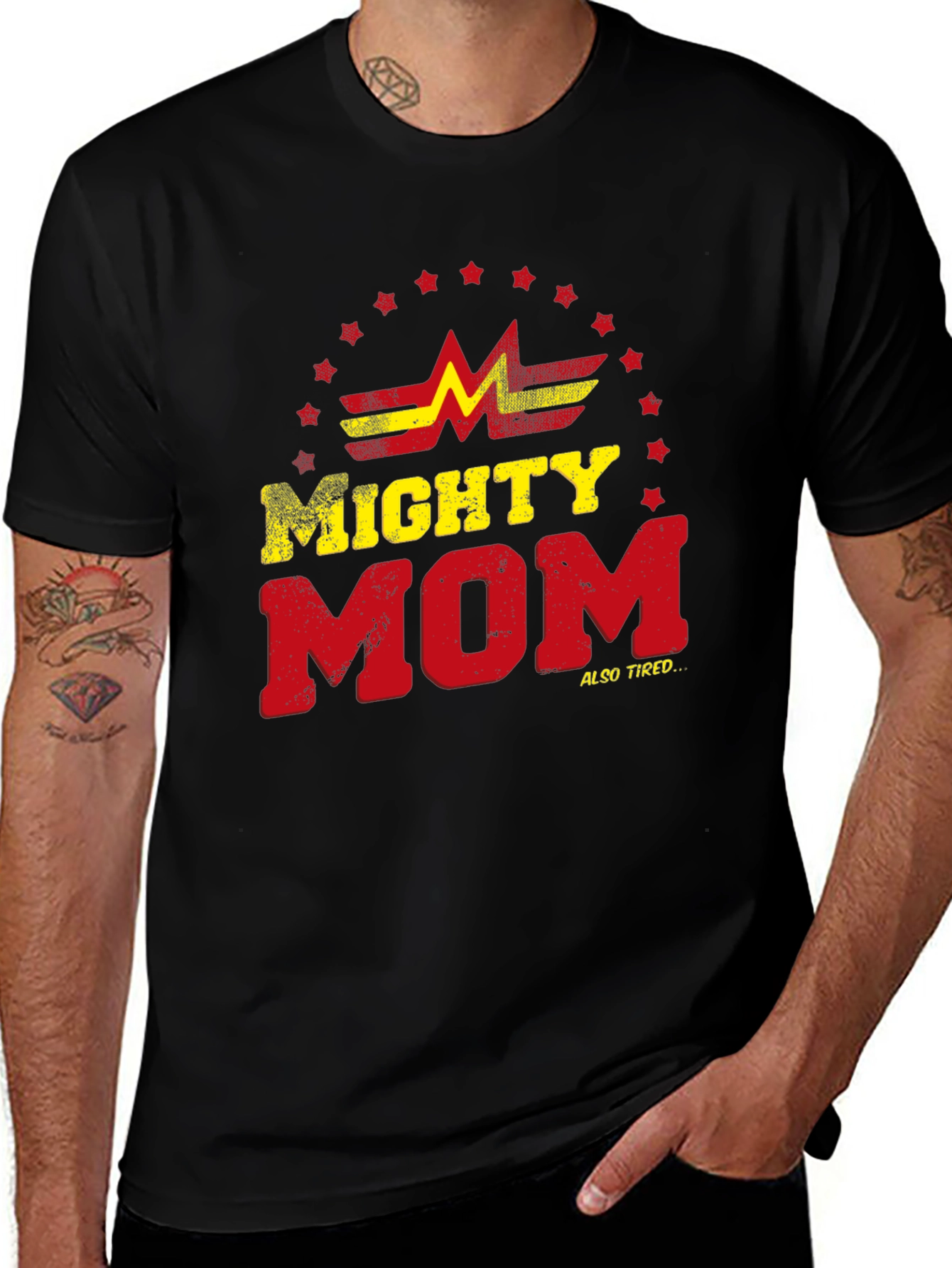 Mighty Mom T-Shirt - Super Mom Graphic Tee