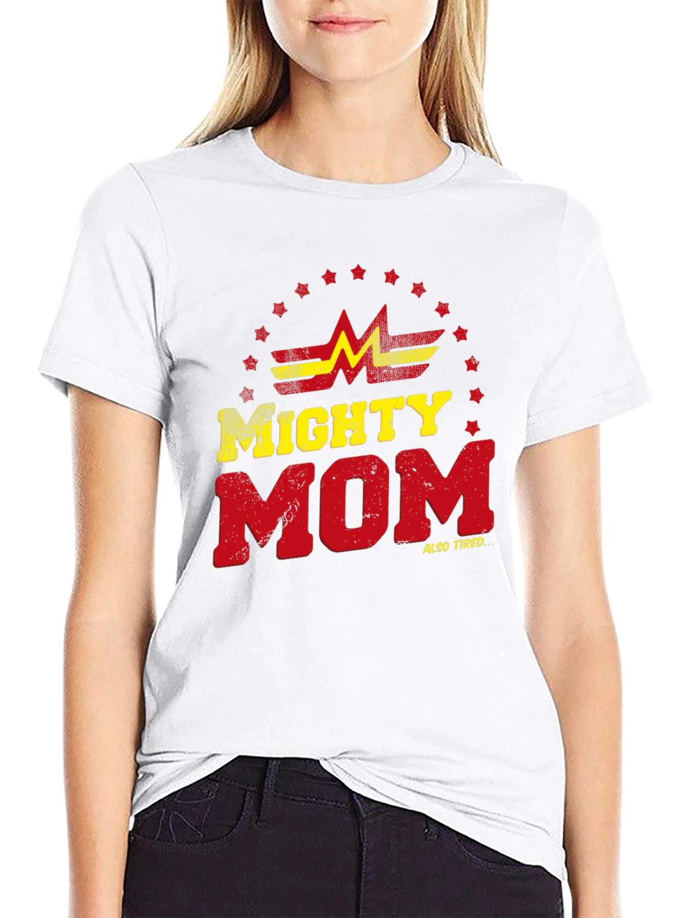Mighty Mom T-Shirt - Super Mom Graphic Tee