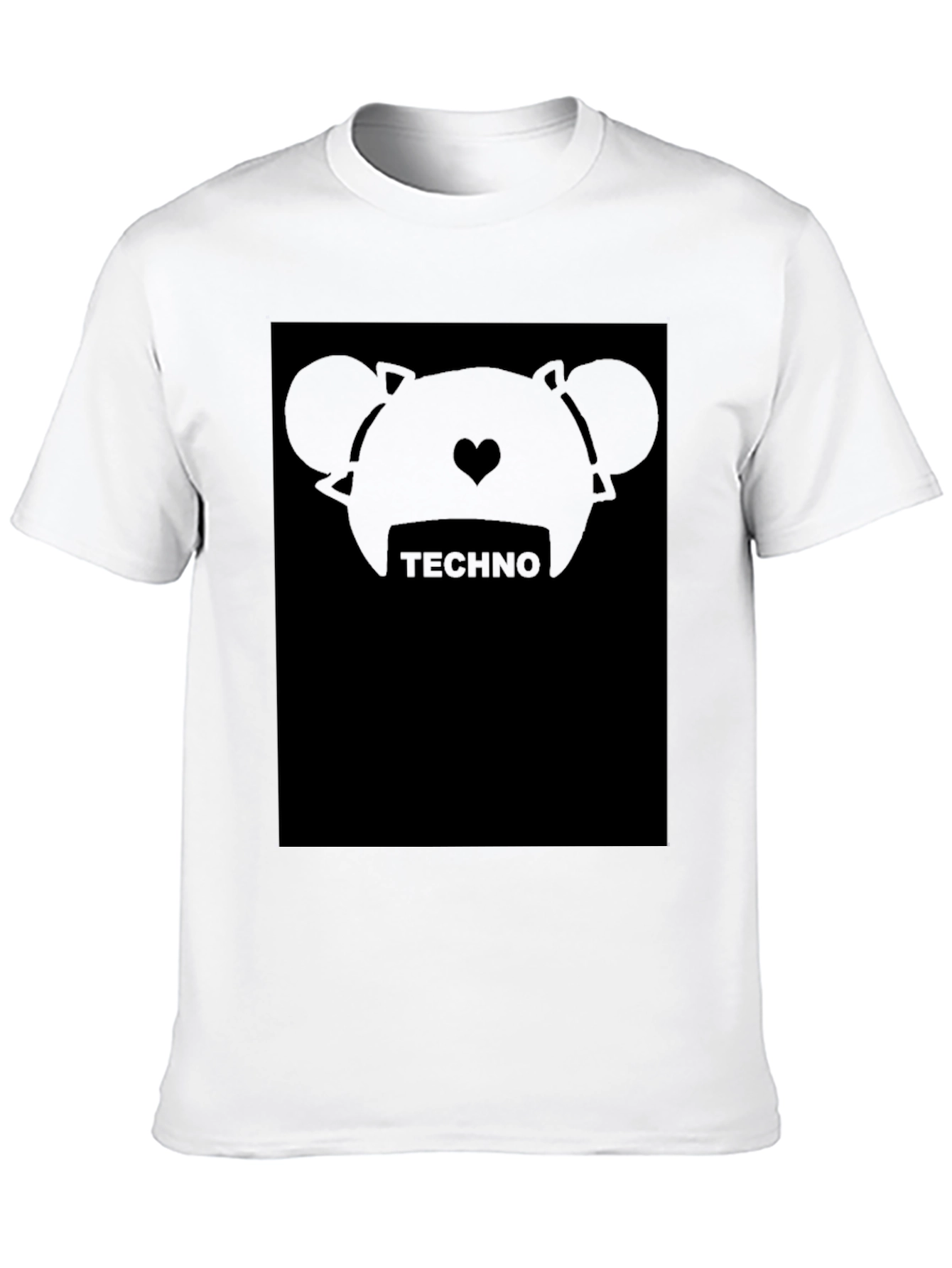 Techno Bear Graphic Tee - Modern Style
