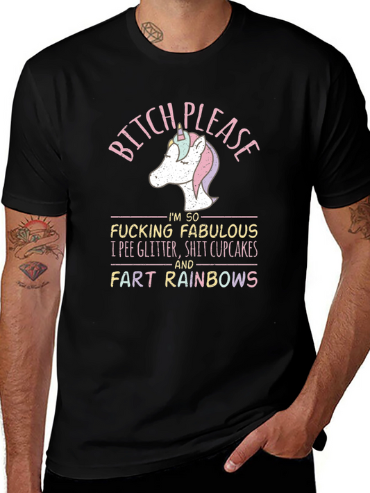 Bitch Please Unicorn Tee - Fart Rainbows Humor