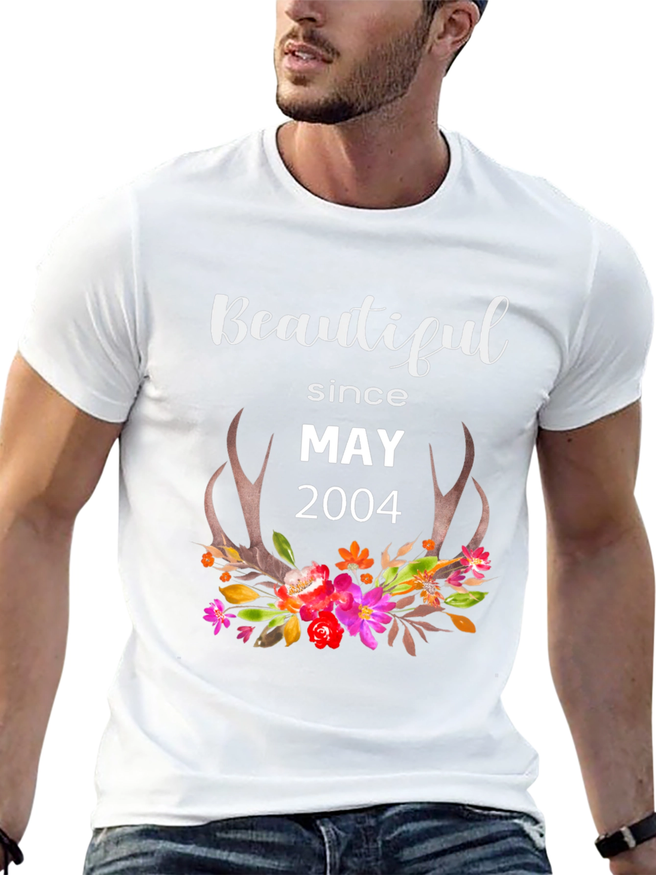 Beautiful Since May 2004 Floral T-Shirt
