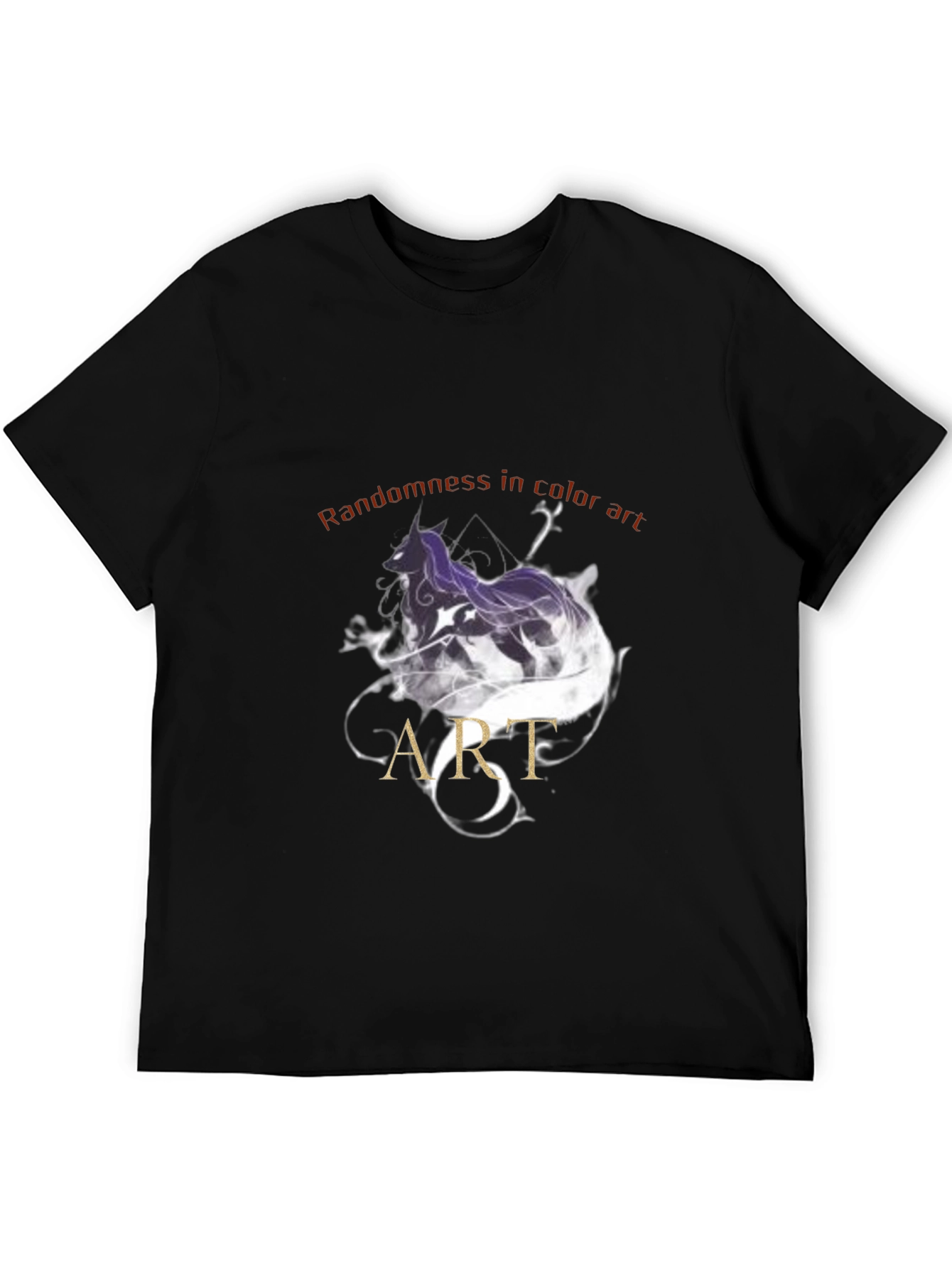 Abstract Art Graphic Tee - Mens Black T-Shirt