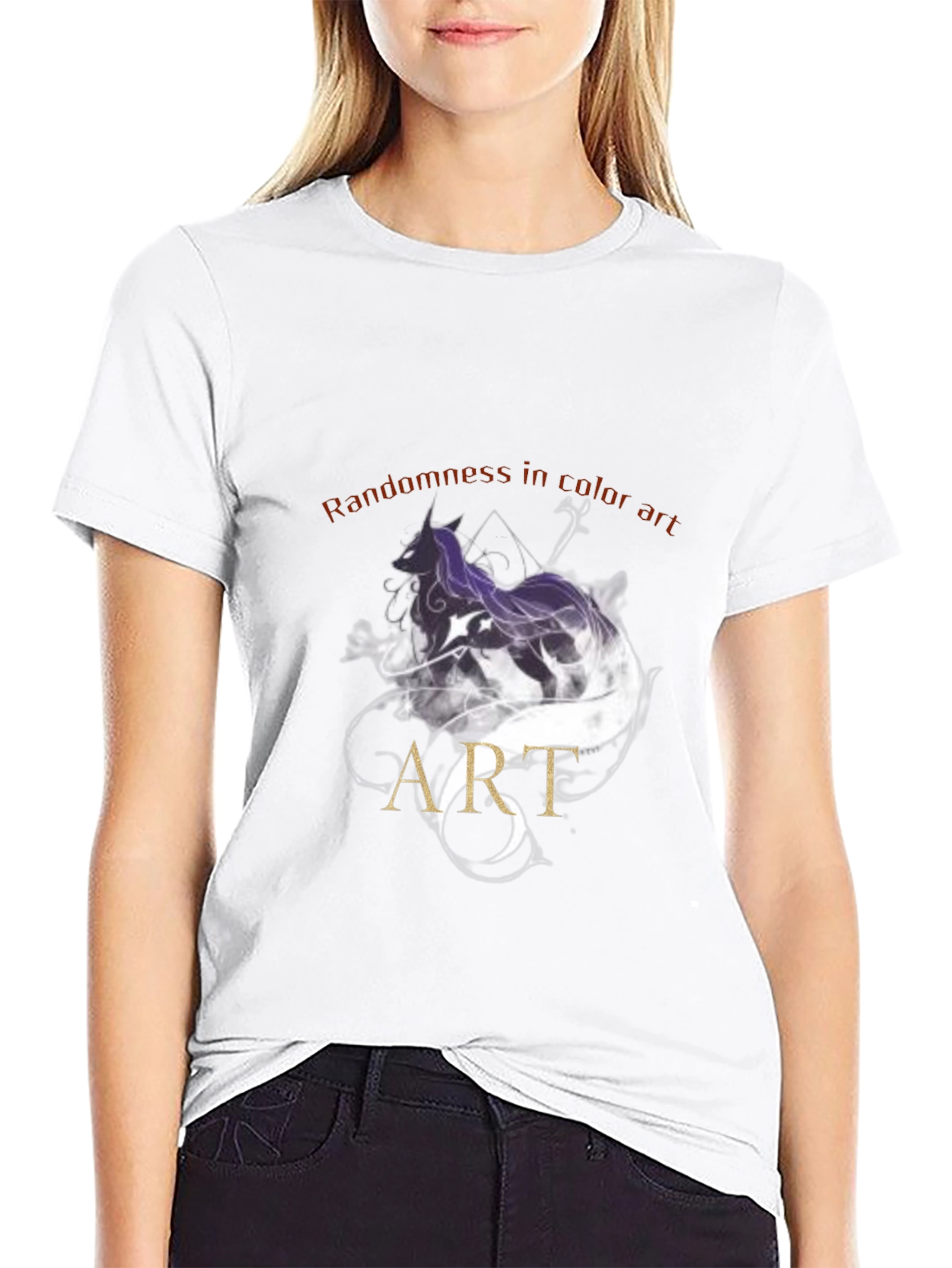 Abstract Art Graphic Tee - Mens Black T-Shirt