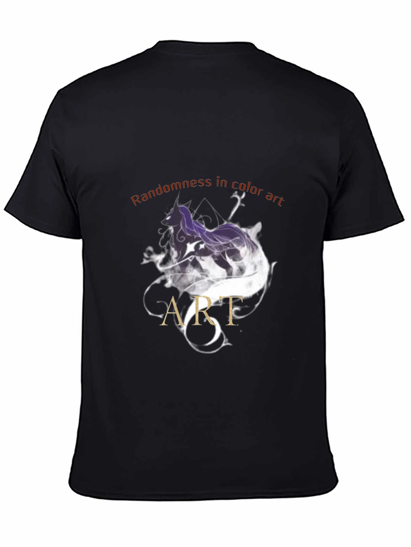 Abstract Art Graphic Tee - Mens Black T-Shirt