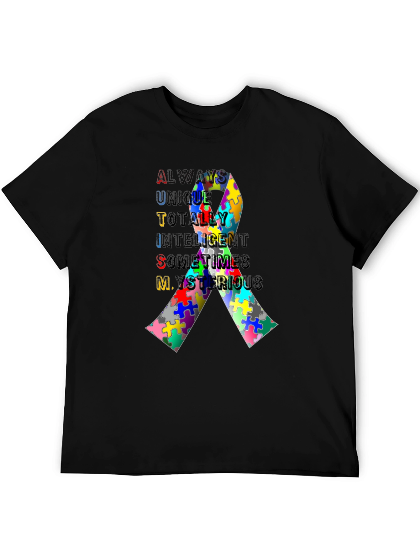 Autism Awareness Ribbon T-Shirt - Always Unique