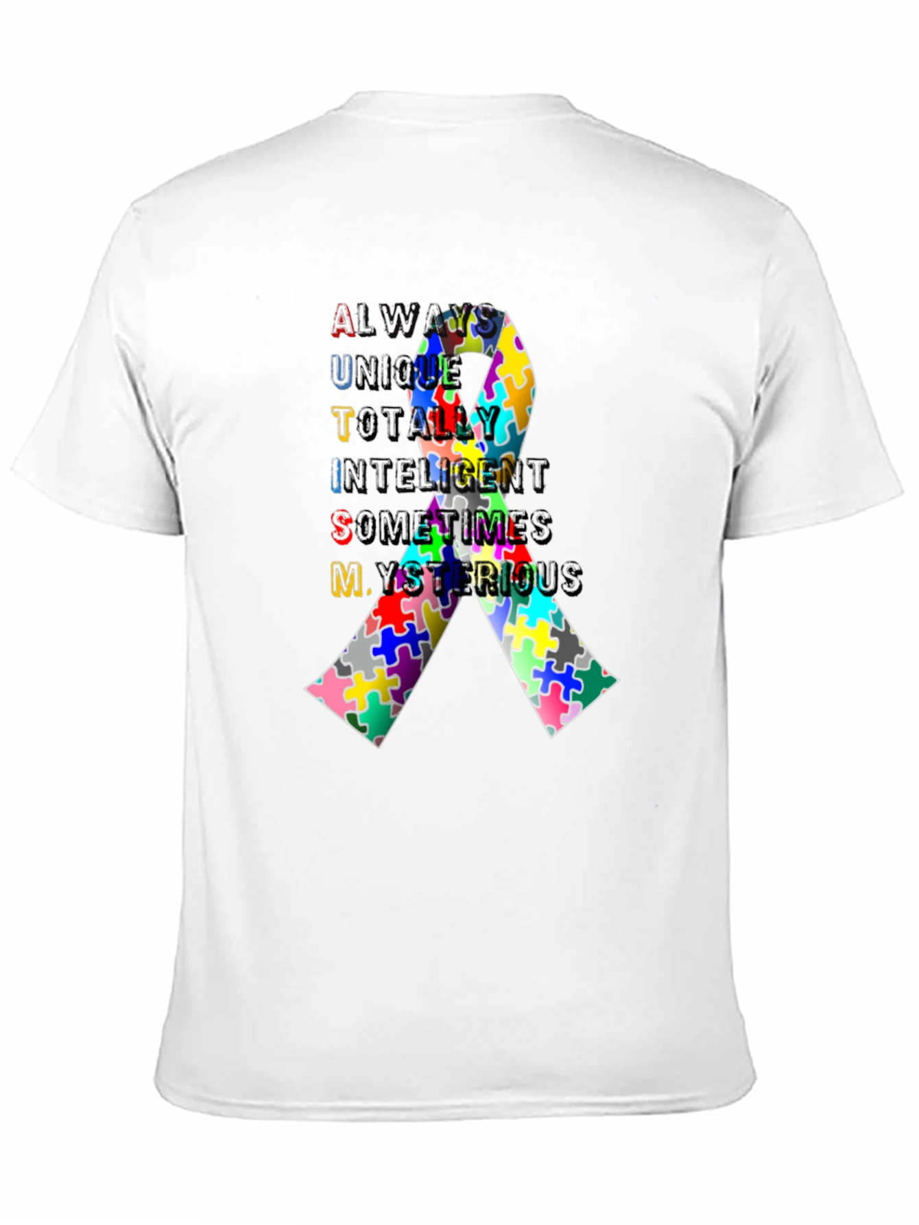 Autism Awareness Ribbon T-Shirt - Always Unique
