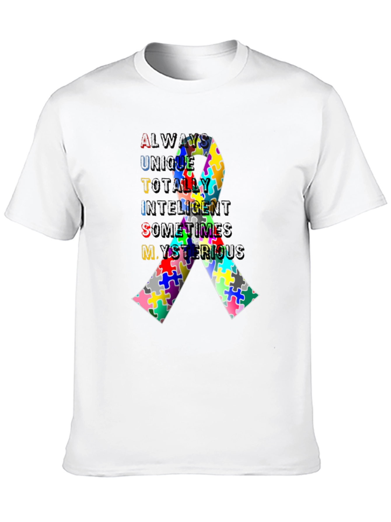 Autism Awareness Ribbon T-Shirt - Always Unique