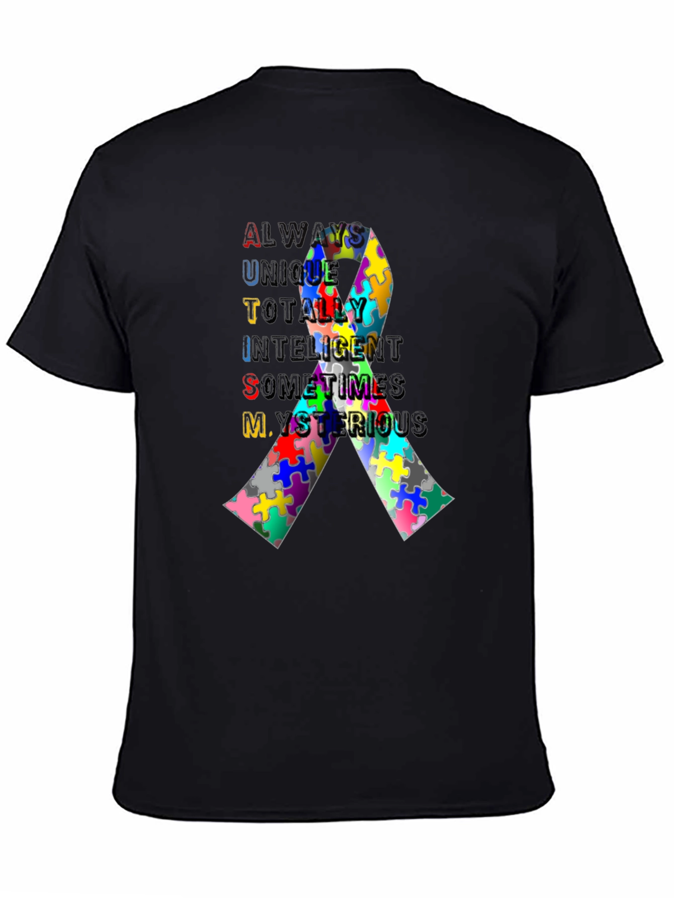 Autism Awareness Ribbon T-Shirt - Always Unique