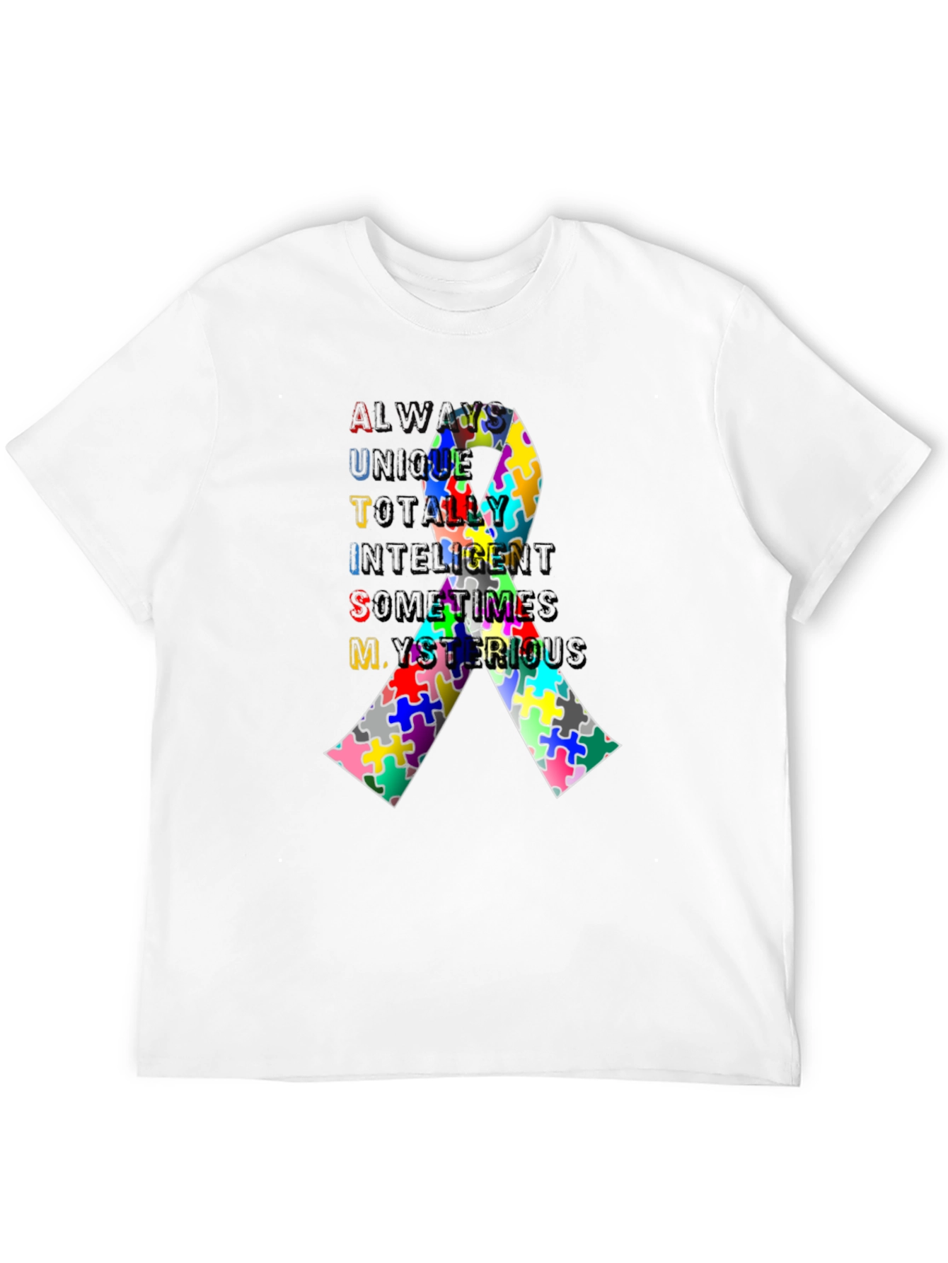 Autism Awareness Ribbon T-Shirt - Always Unique