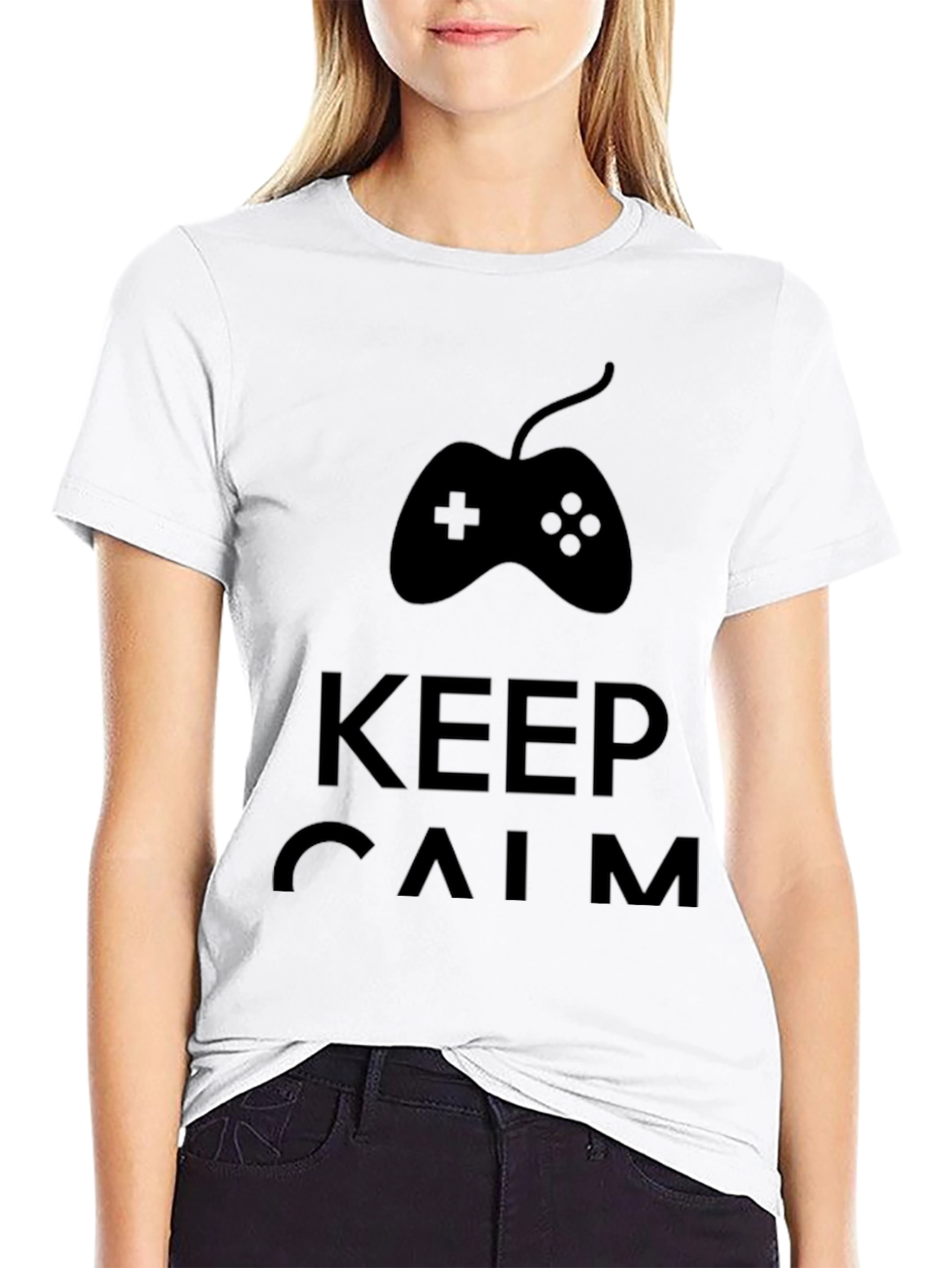 Keep Calm Game On T-Shirt - Black Gamer Tee