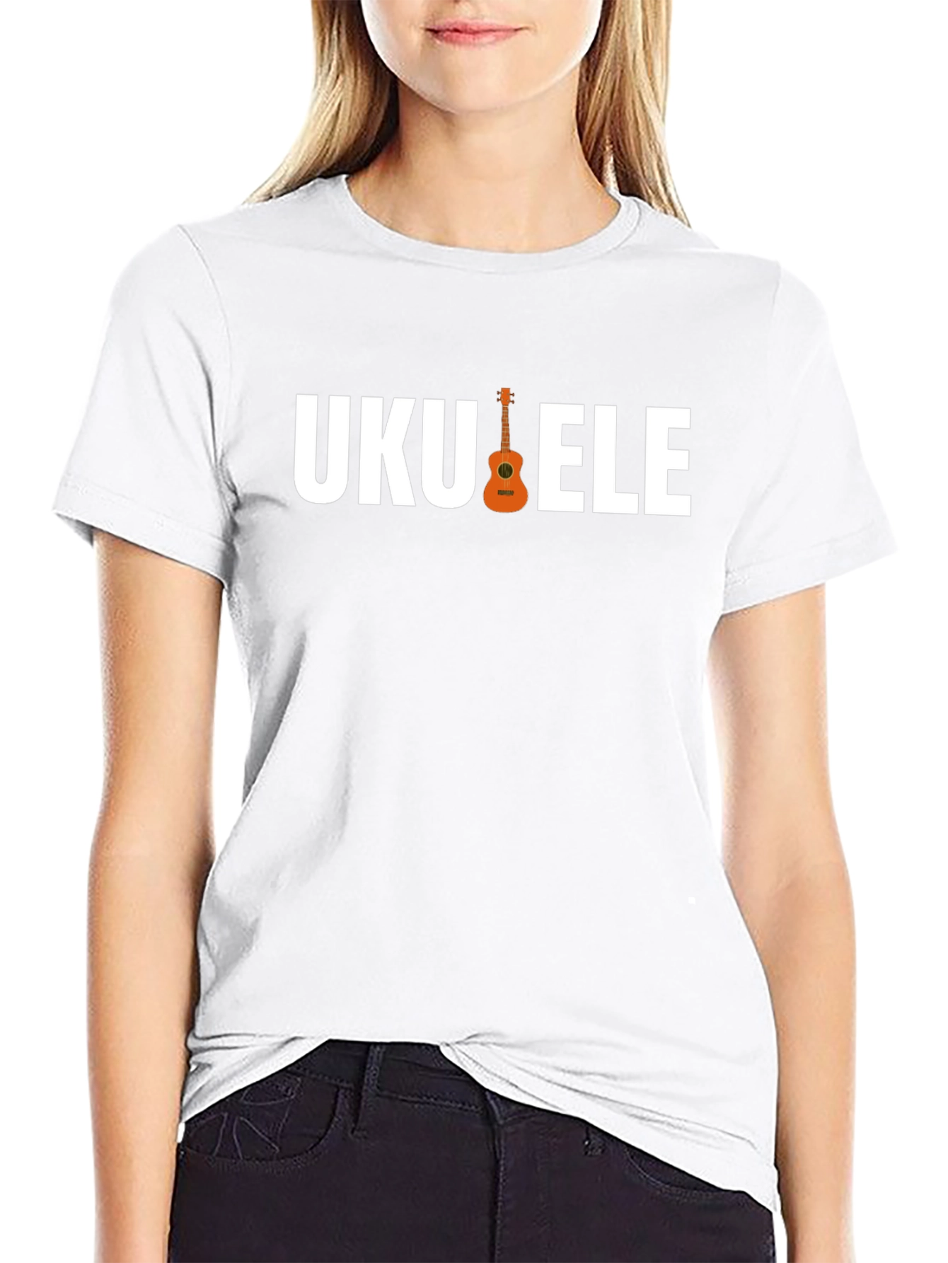 Ukulele Graphic T-Shirt - Music Lover Tee