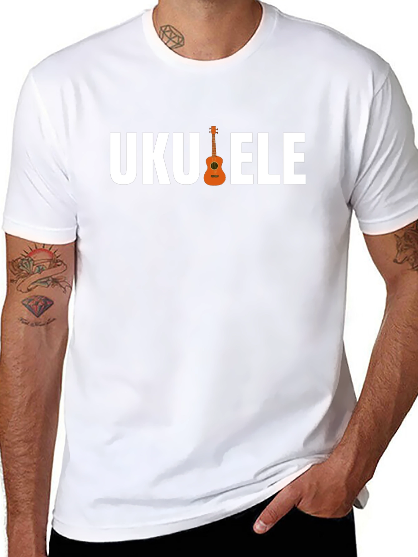 Ukulele Graphic T-Shirt - Music Lover Tee
