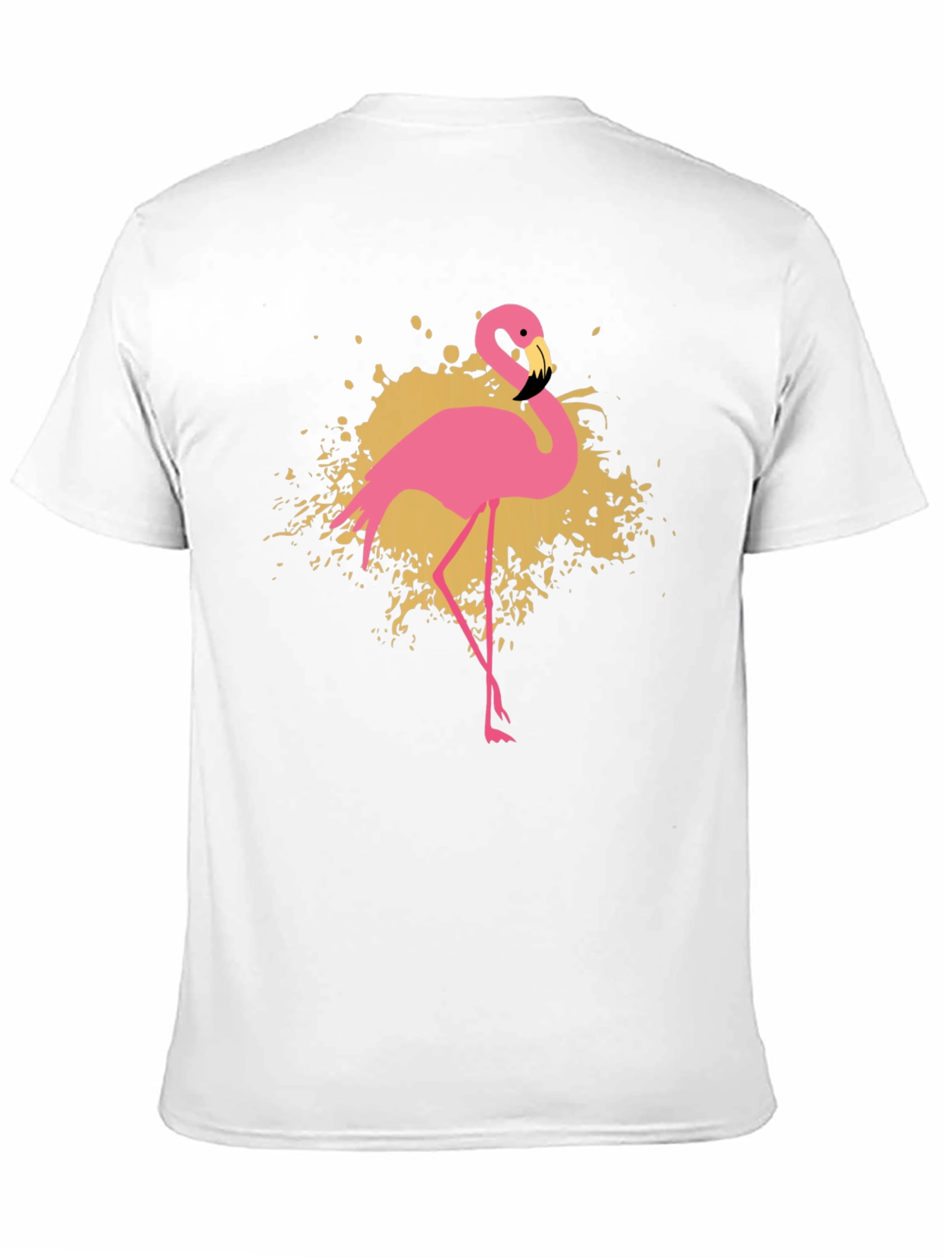 Flamingo Graphic T-Shirt - Stylish Black Tee