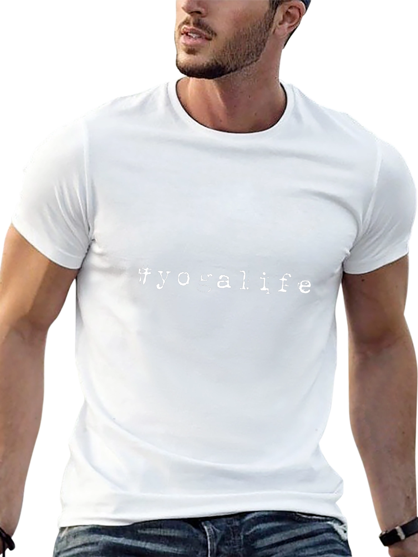 Yoga Life Black T-Shirt - Relaxed Fit