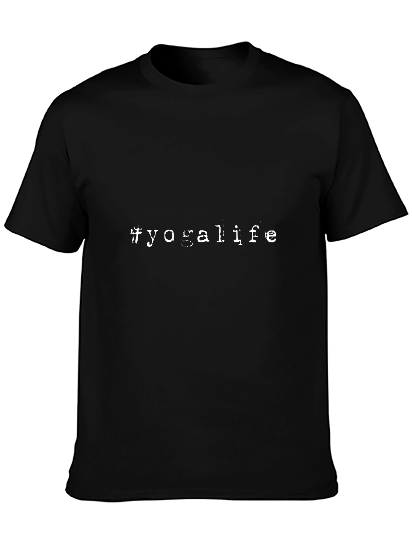 Yoga Life Black T-Shirt - Relaxed Fit