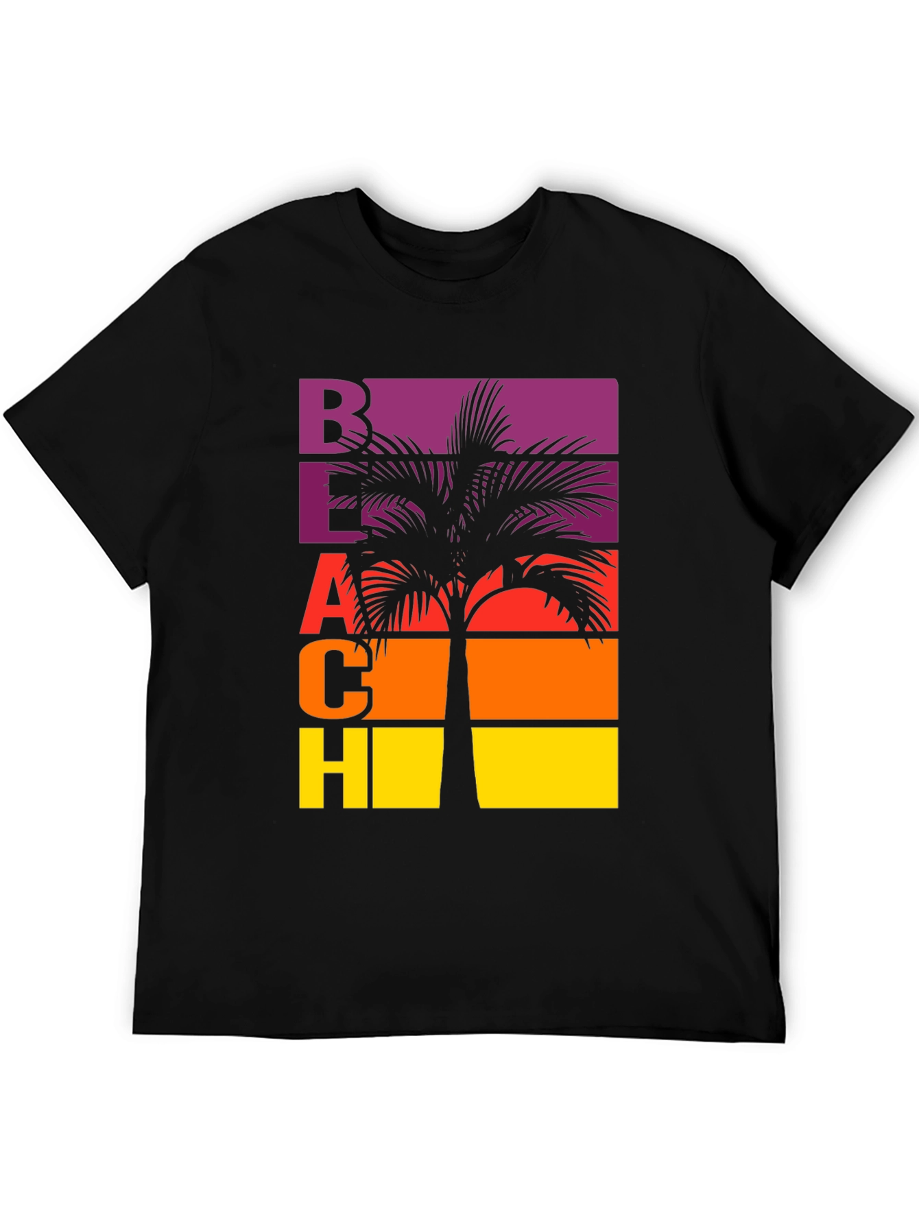 Retro Beach Palm Tree T-Shirt