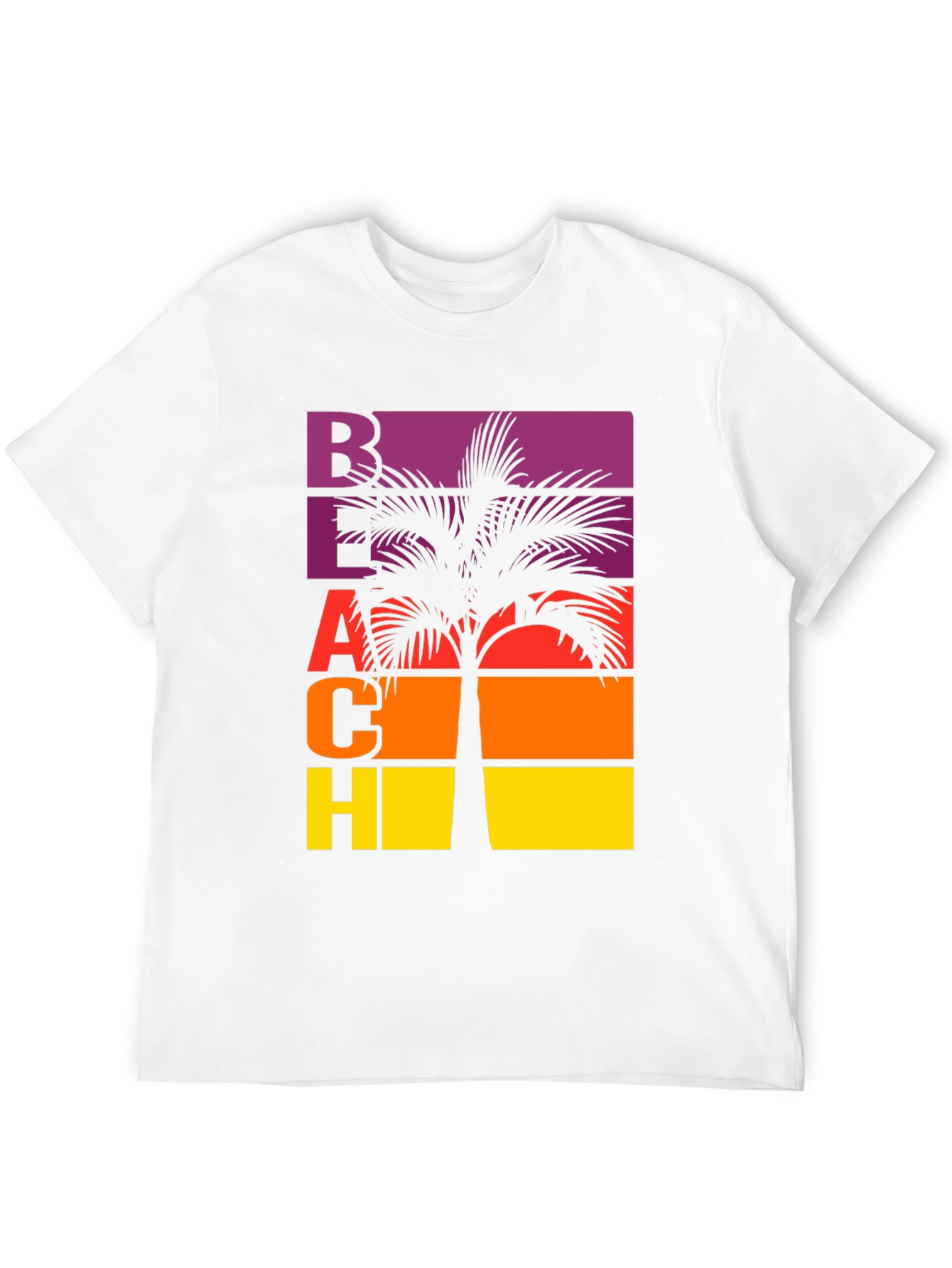 Retro Beach Palm Tree T-Shirt