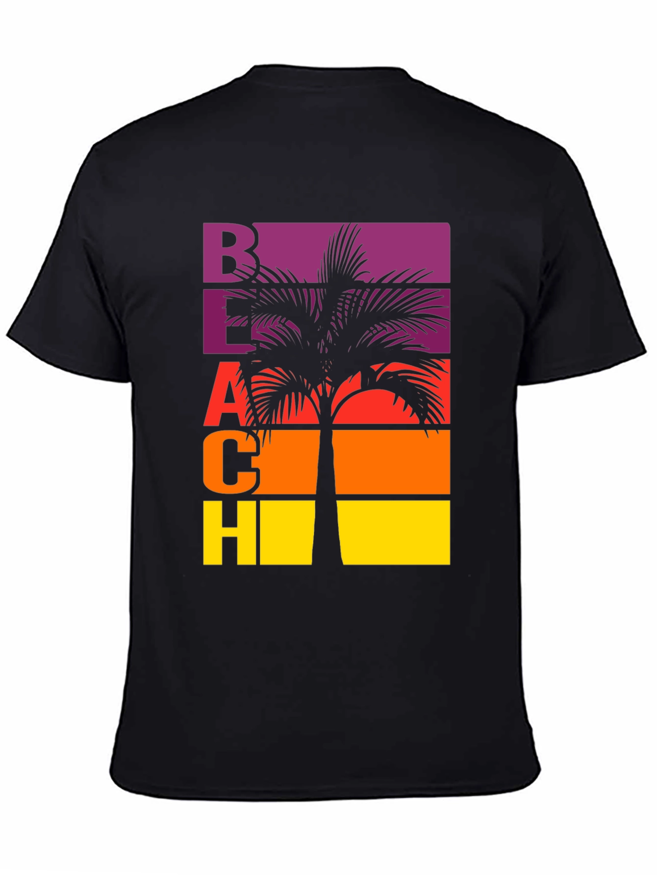 Retro Beach Palm Tree T-Shirt