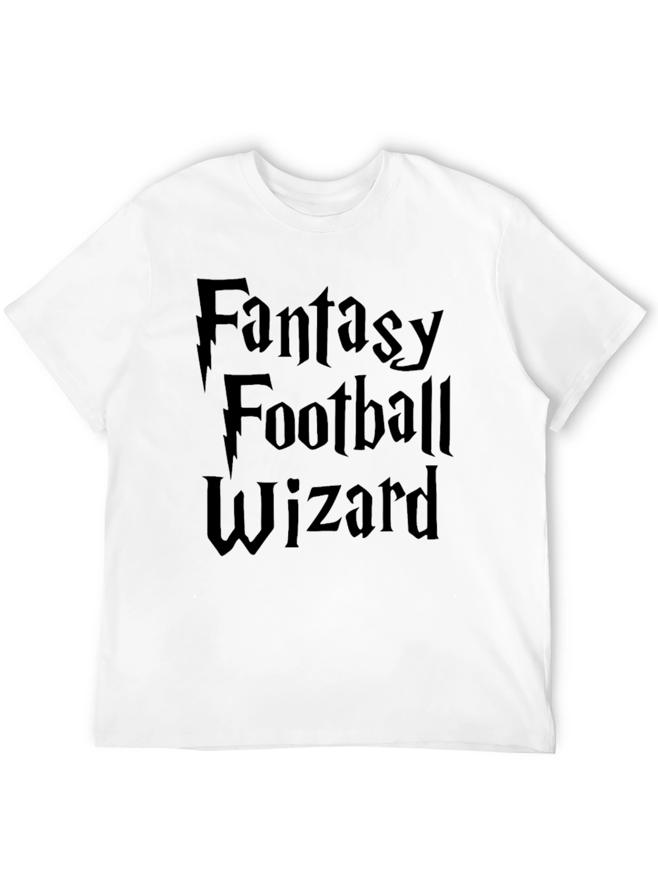 Fantasy Football Wizard Black T-Shirt