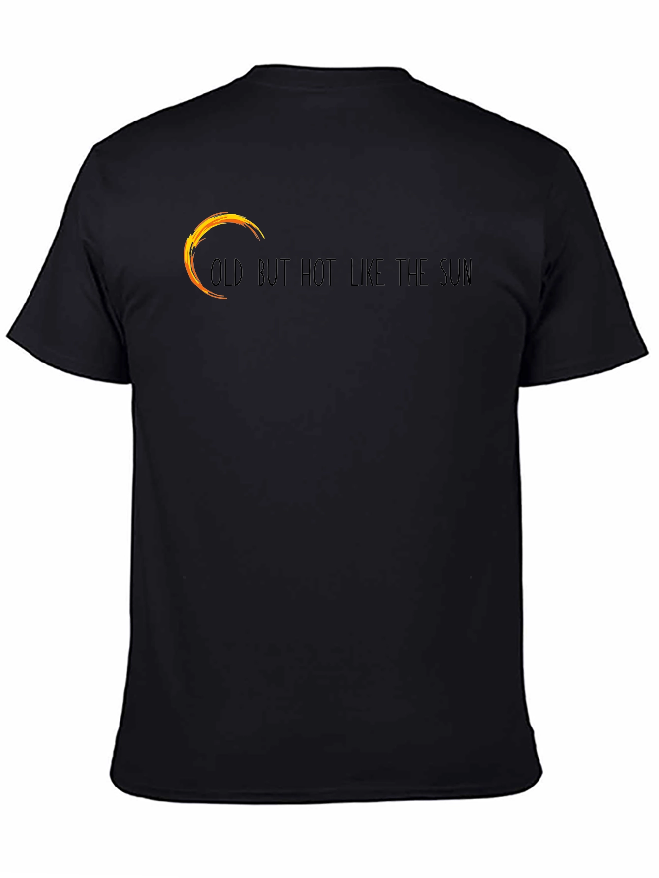 Old But Hot Like The Sun Black Graphic Tee