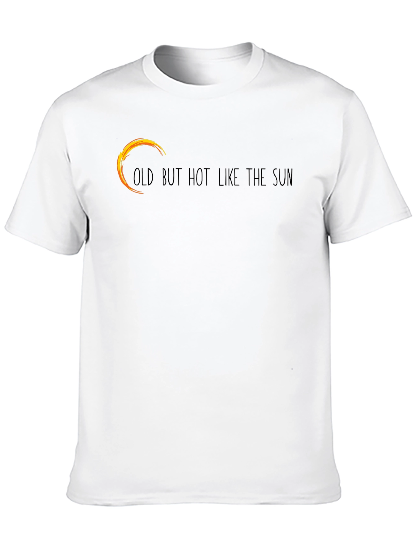 Old But Hot Like The Sun Black Graphic Tee