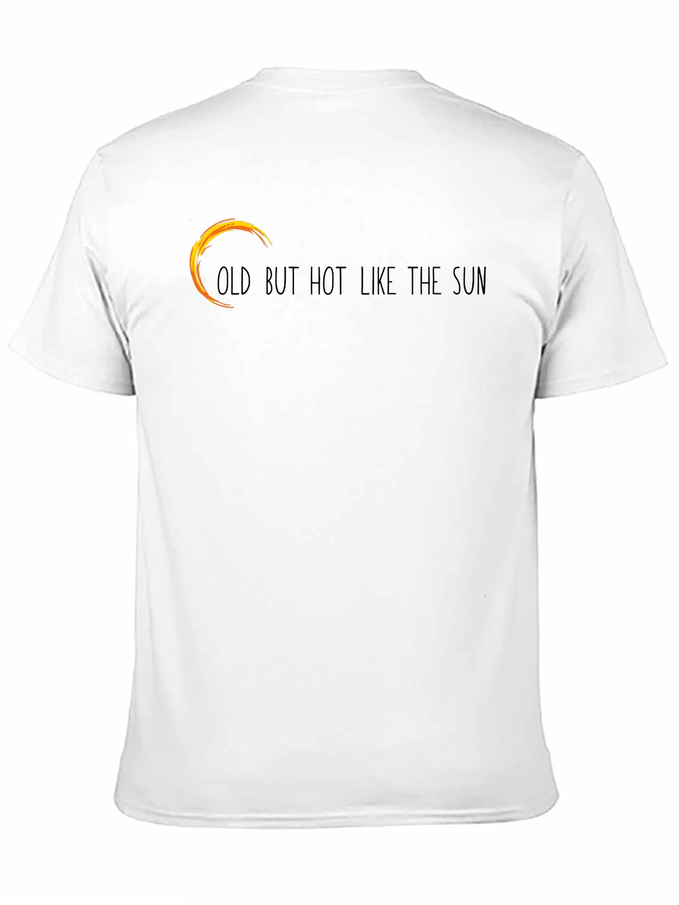 Old But Hot Like The Sun Black Graphic Tee