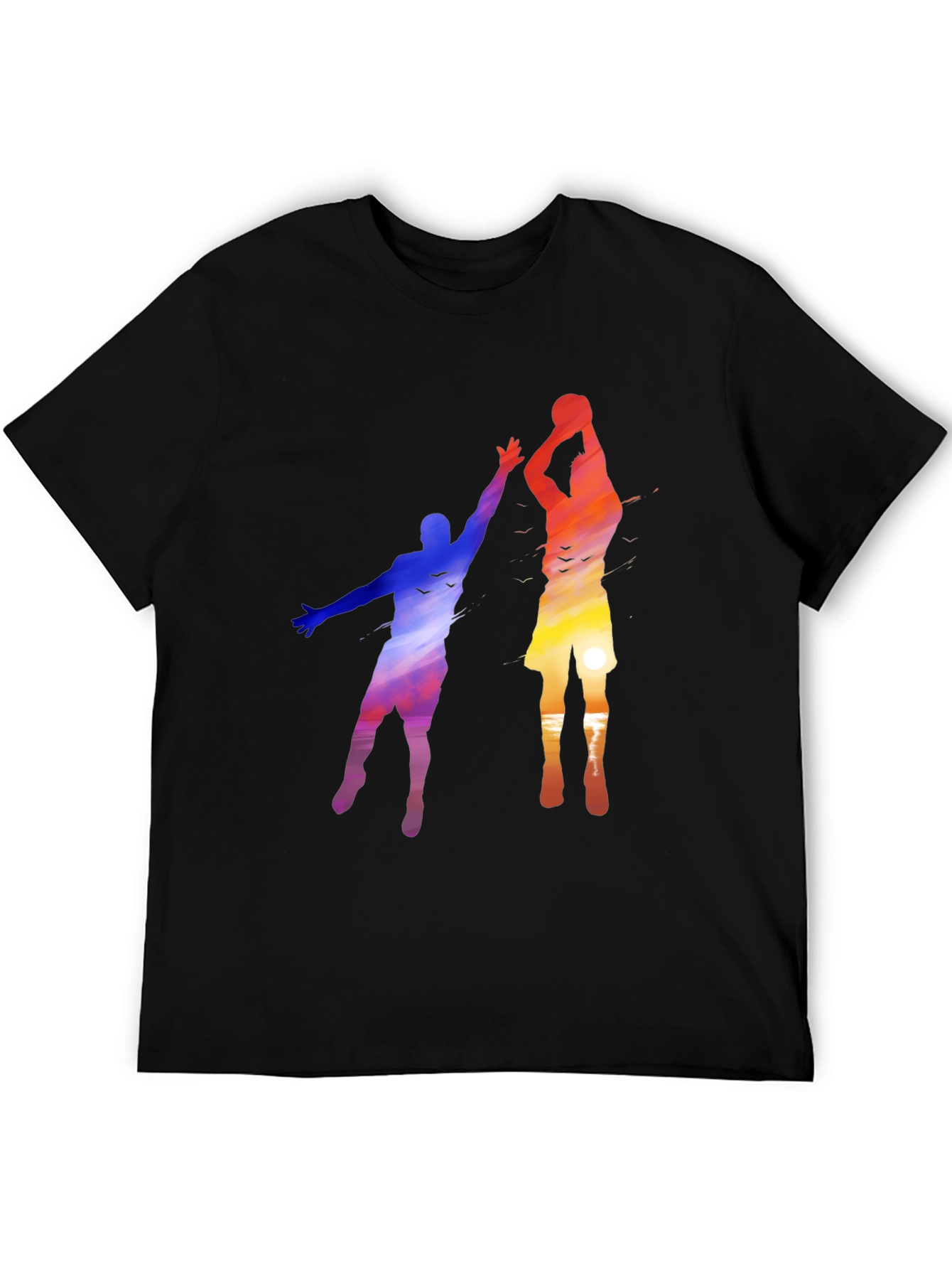 Sunset Basketball Graphic Tee