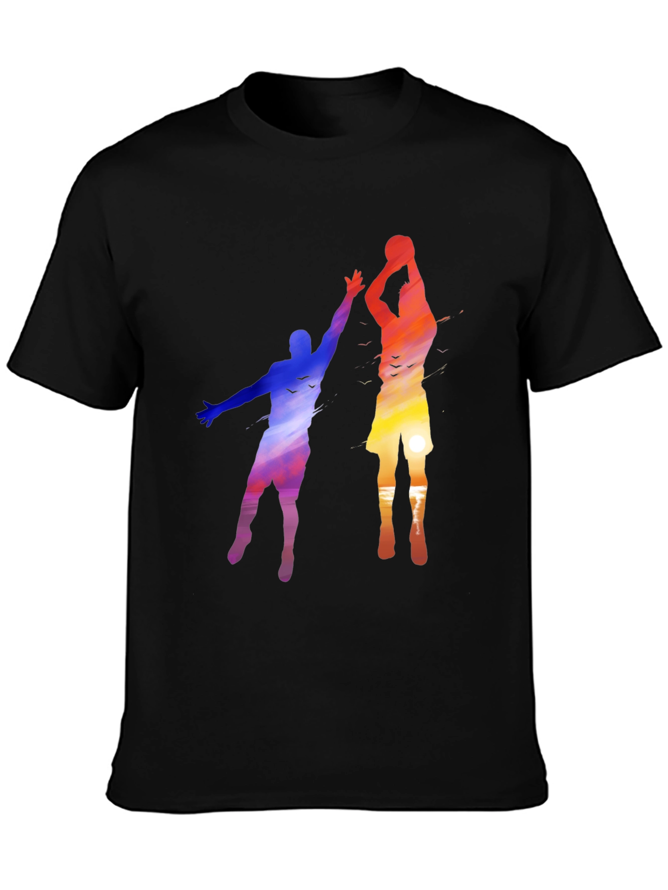 Sunset Basketball Graphic Tee