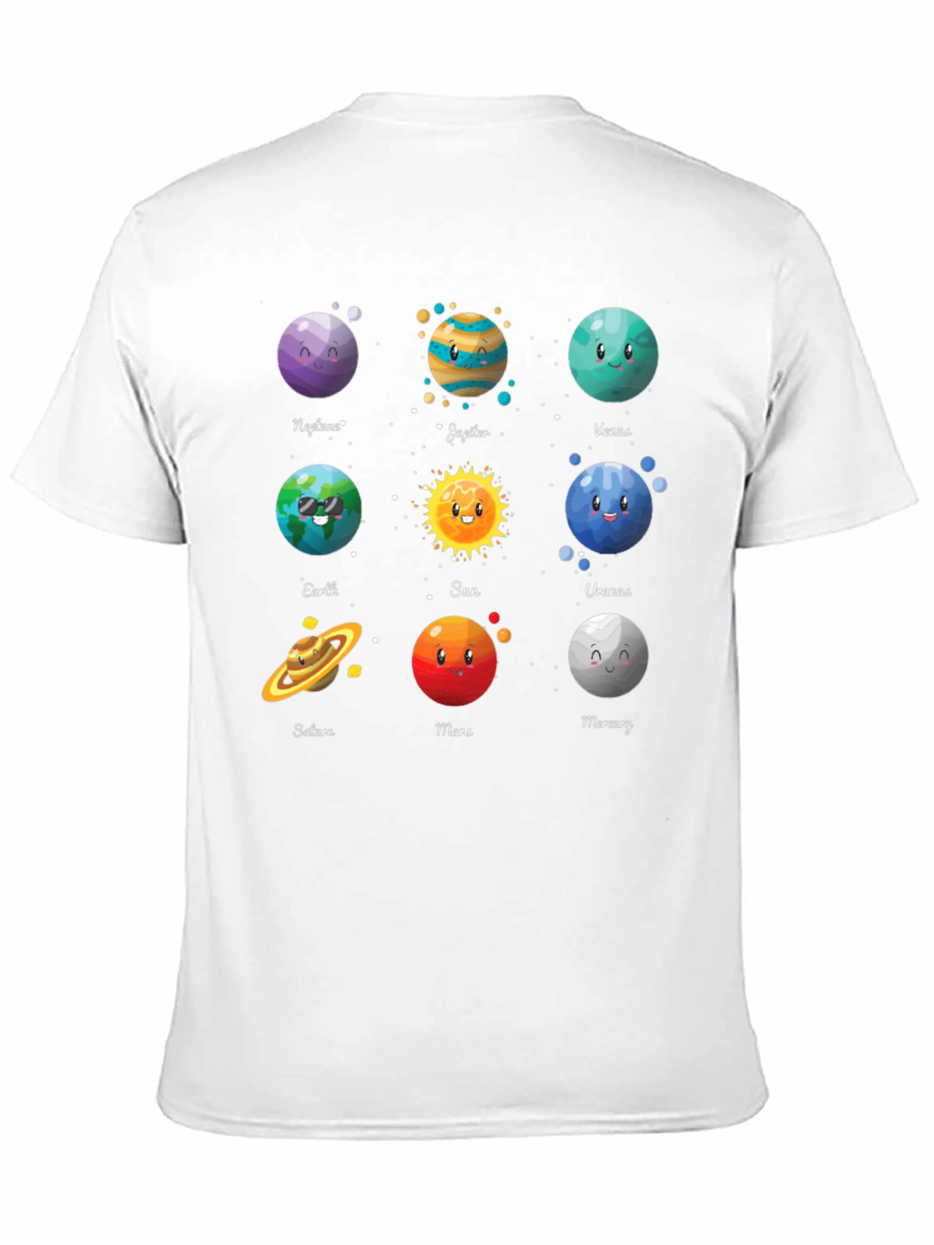 Solar System Planets Graphic T-Shirt