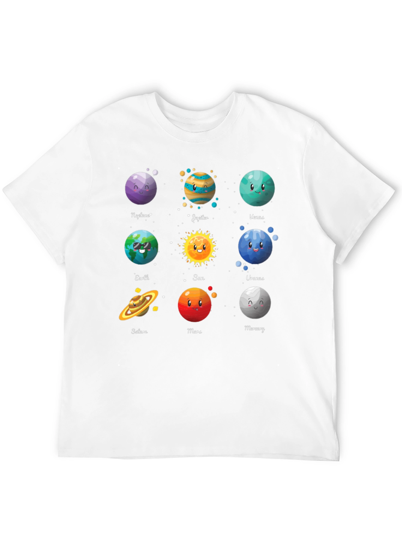 Solar System Planets Graphic T-Shirt