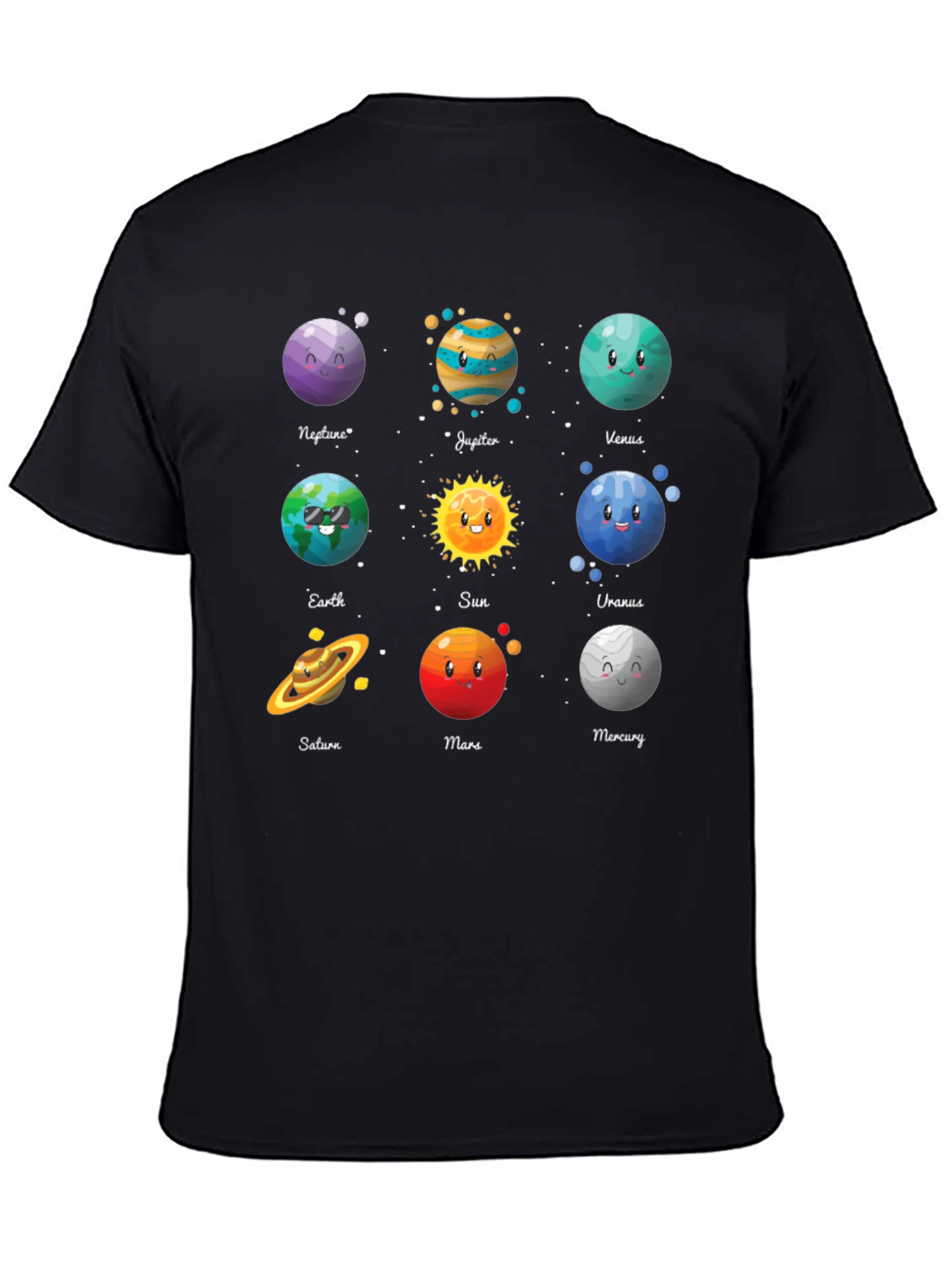 Solar System Planets Graphic T-Shirt