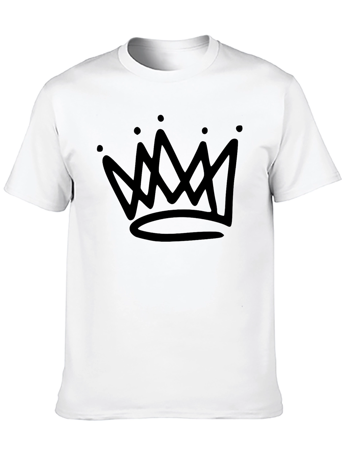 Crown Graphic Mens Black T-Shirt
